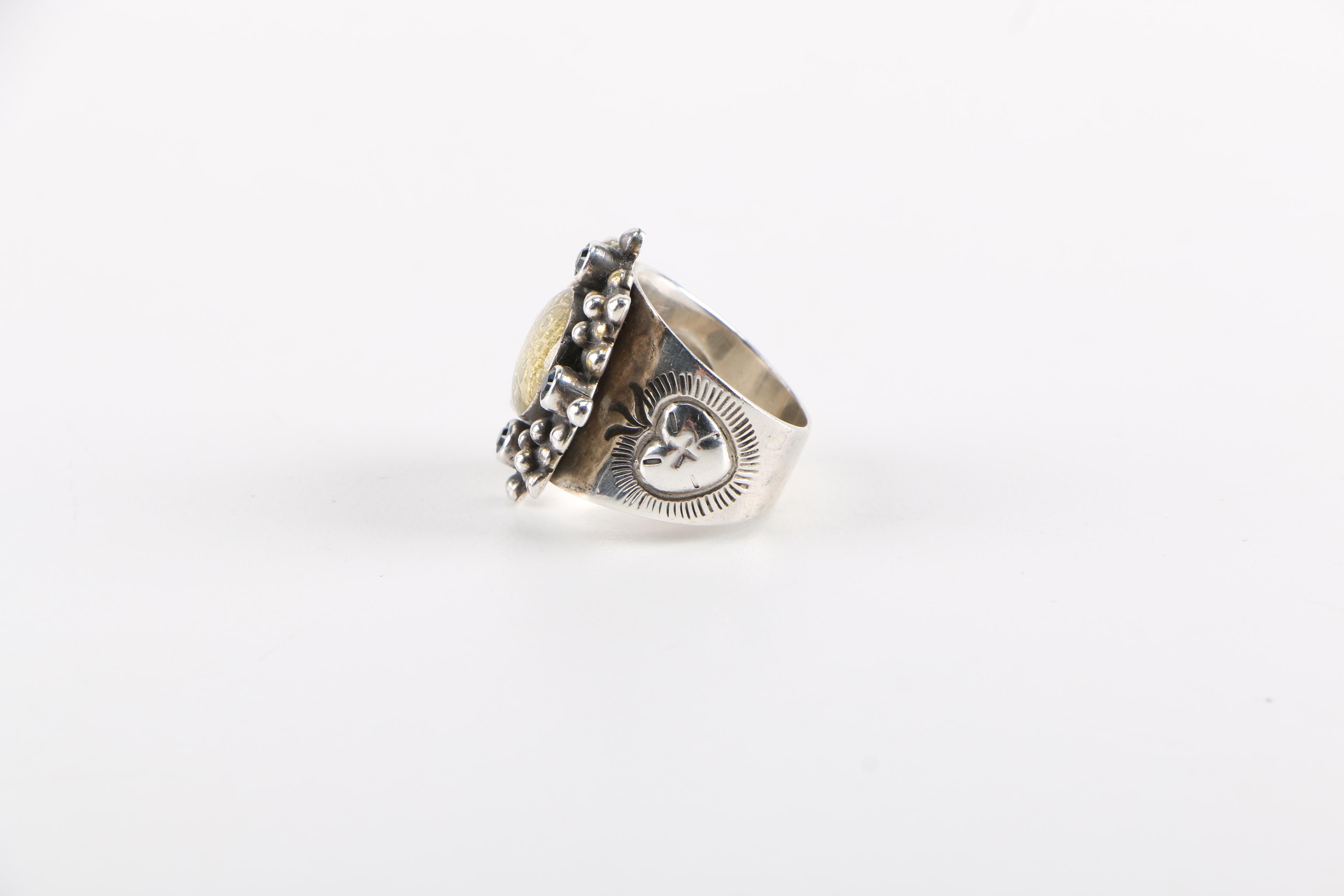 Sterling Silver "Virgins, Angels and Saints" Ring