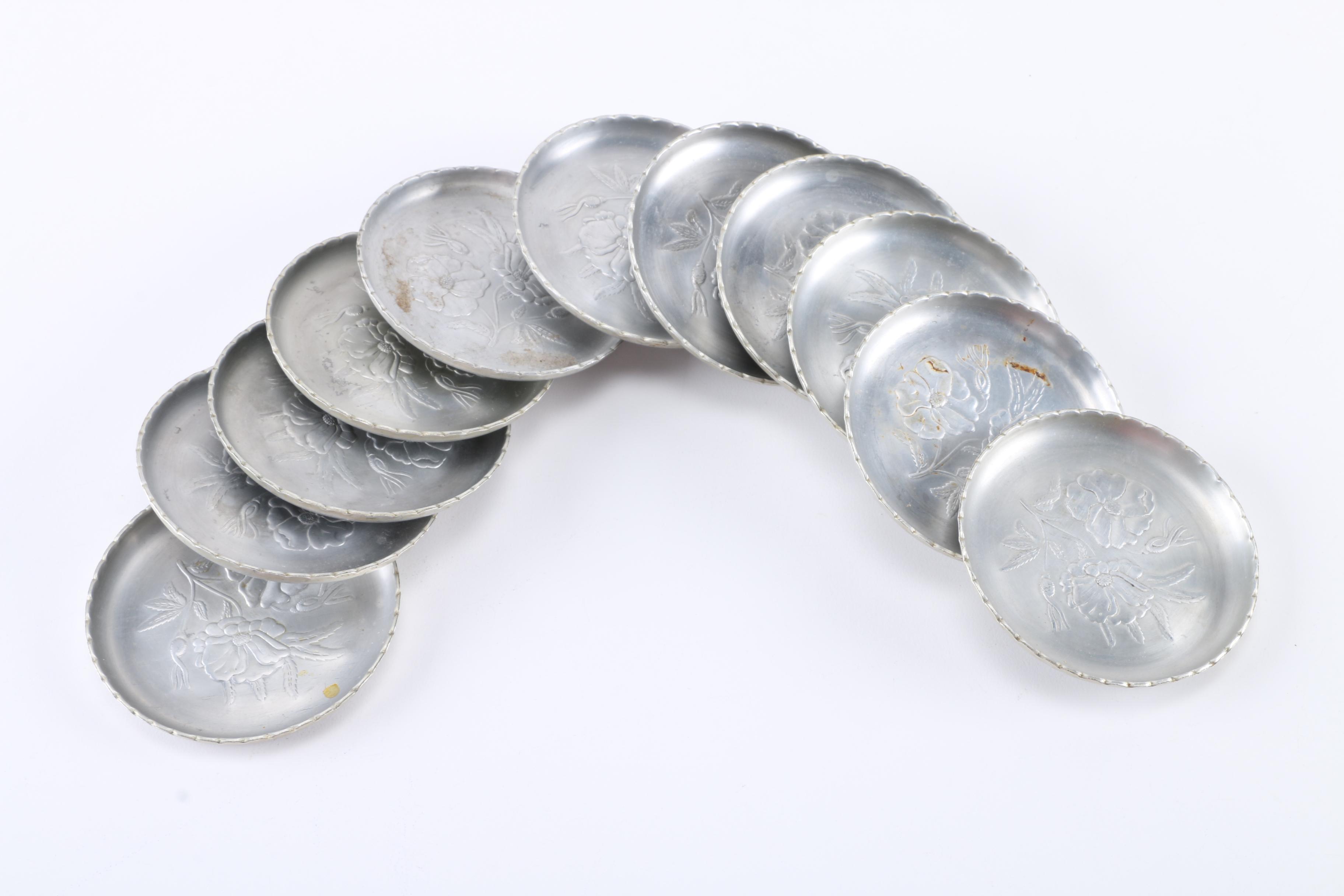 Hammered Aluminum Serve Ware