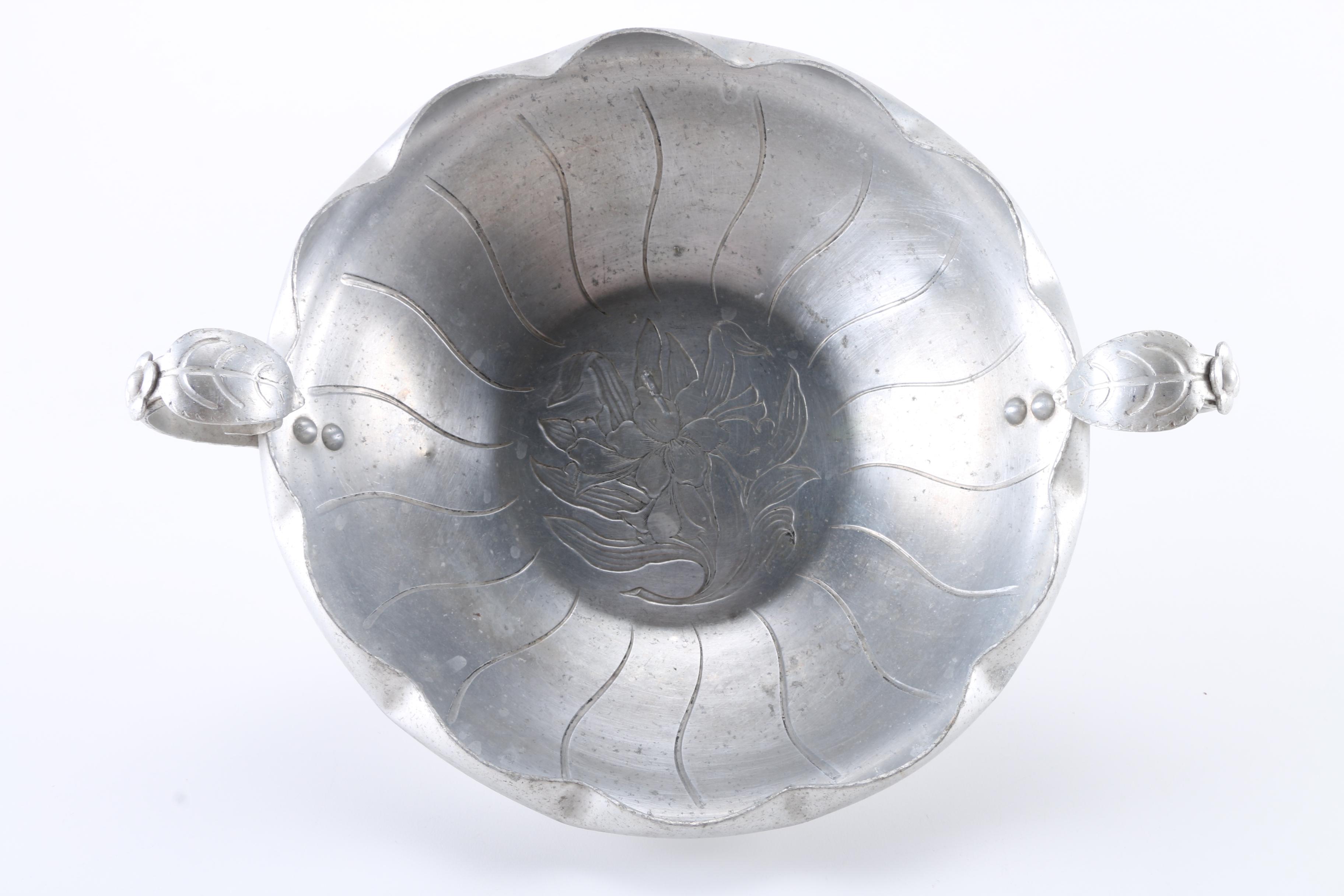 Hammered Aluminum Serve Ware
