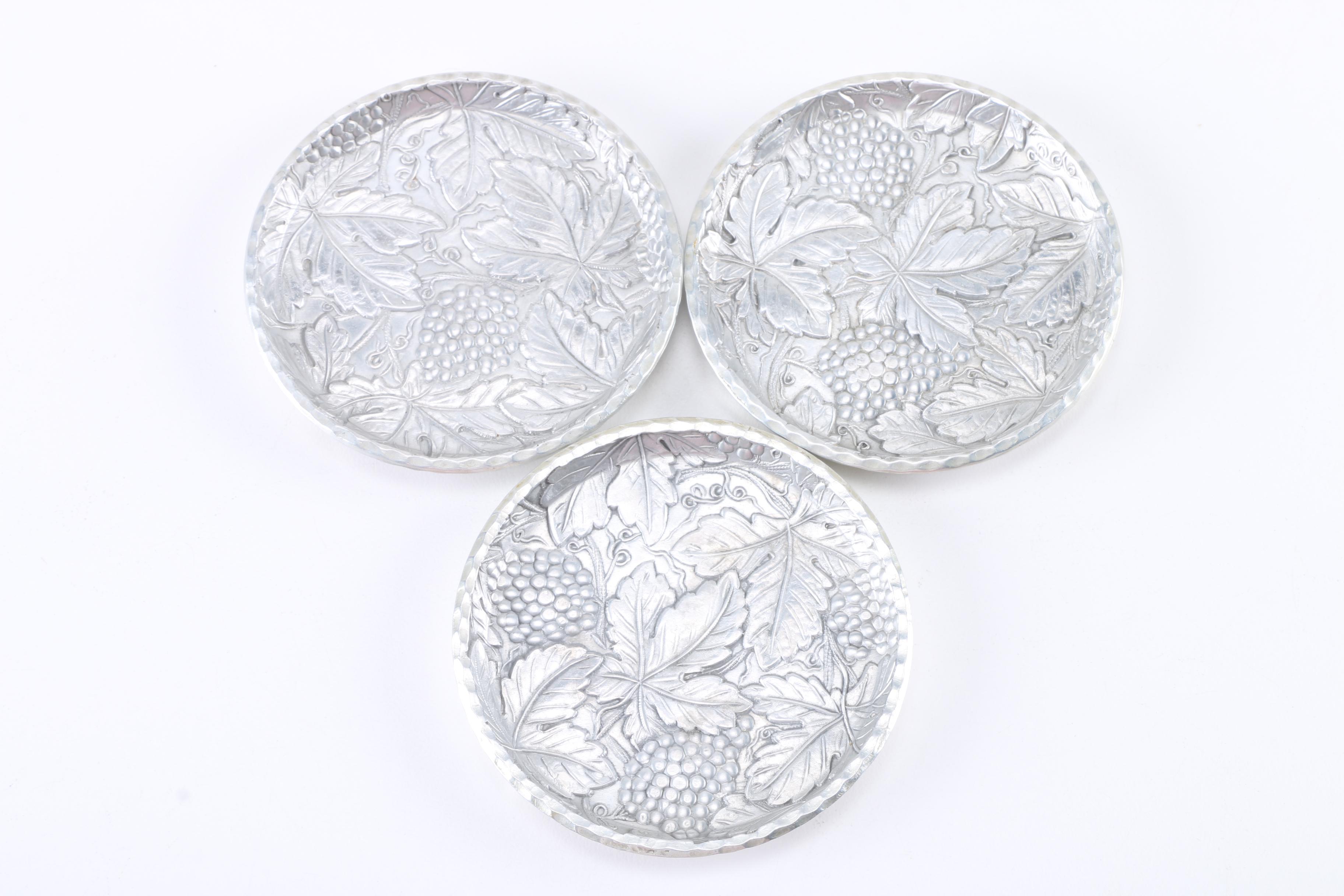 Hammered Aluminum Serve Ware