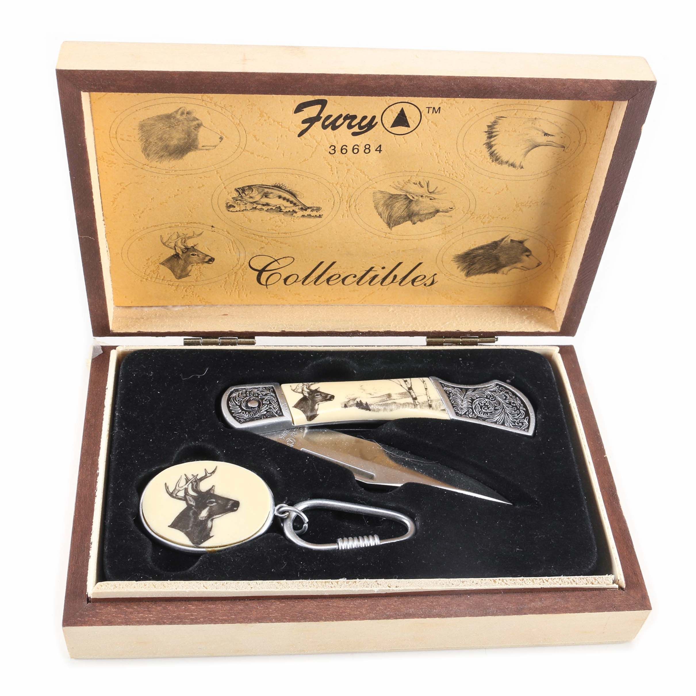 Fury Collectibles Folding Knife in Case