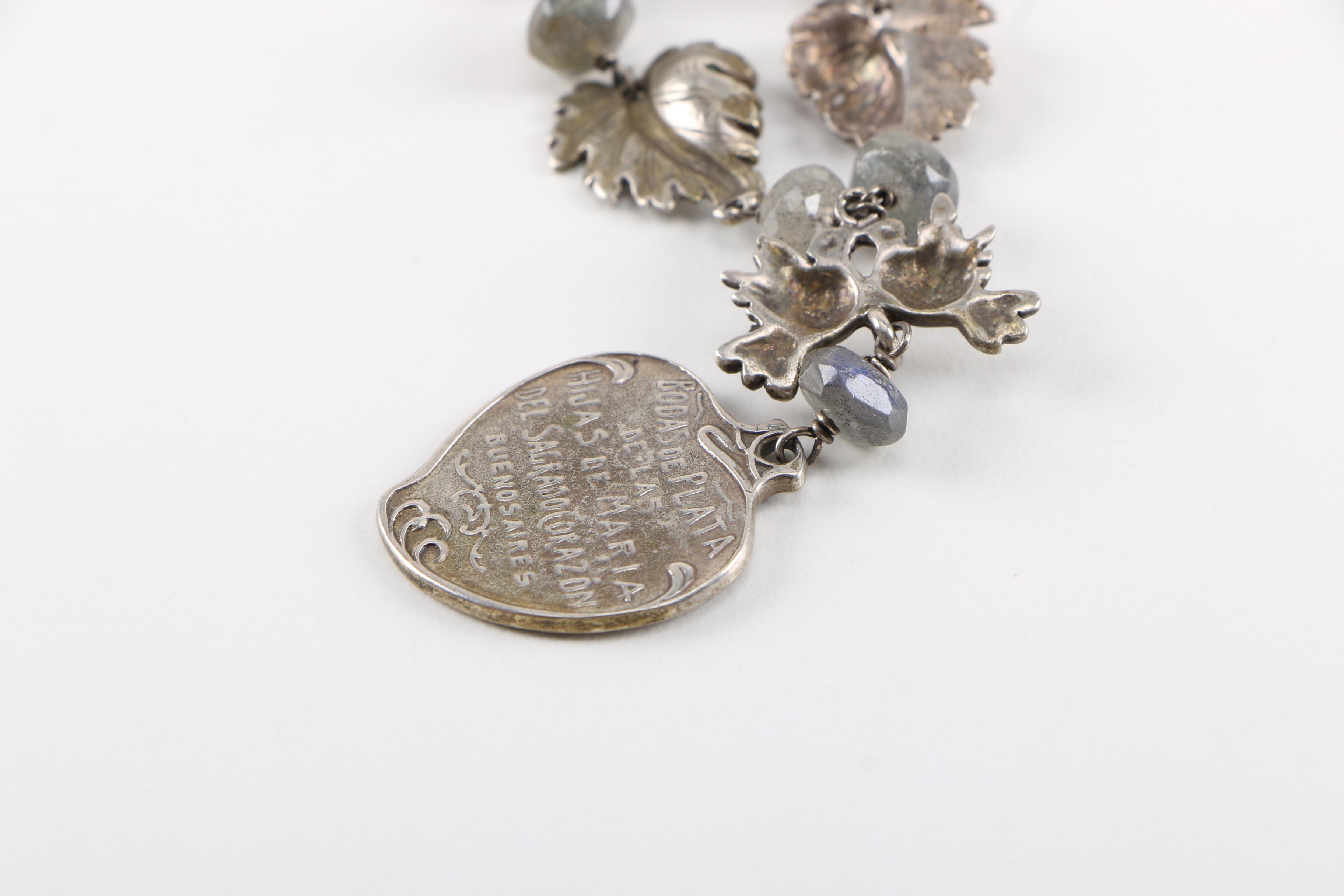 "Love Heals" Beaded Labradorite Necklace