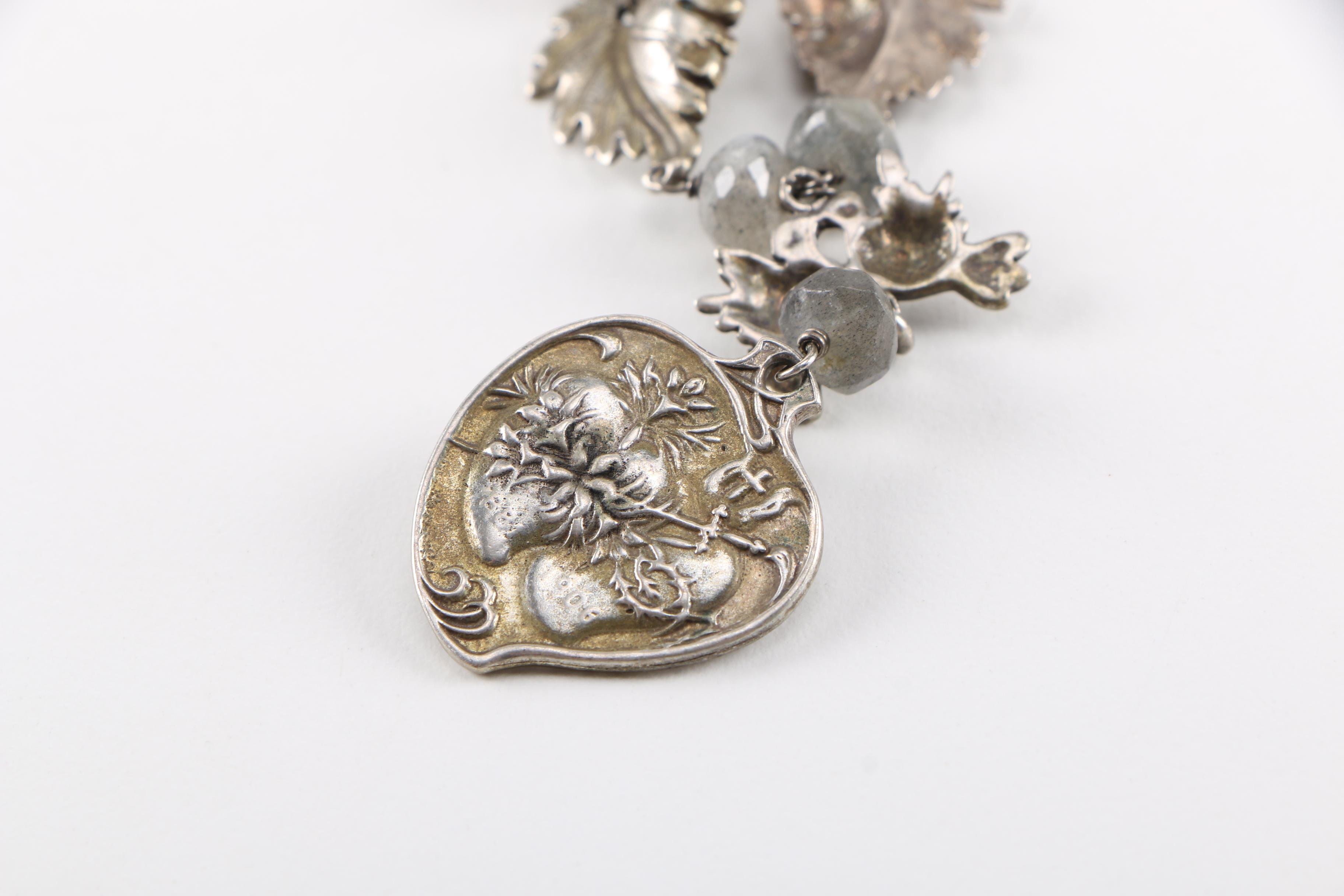 "Love Heals" Beaded Labradorite Necklace