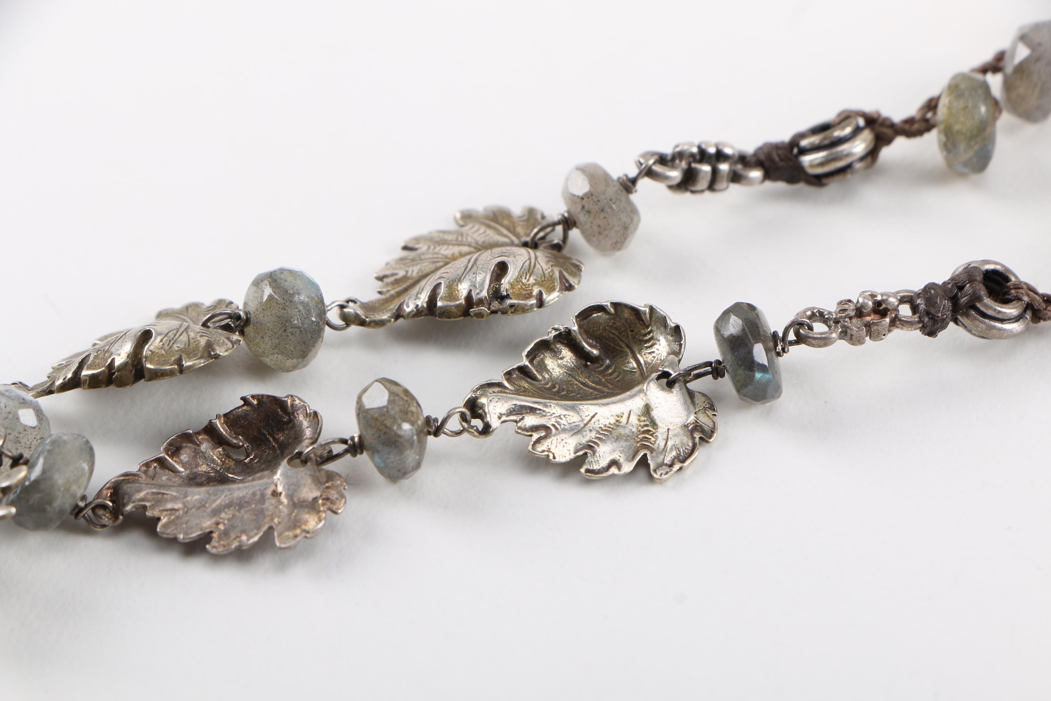 "Love Heals" Beaded Labradorite Necklace