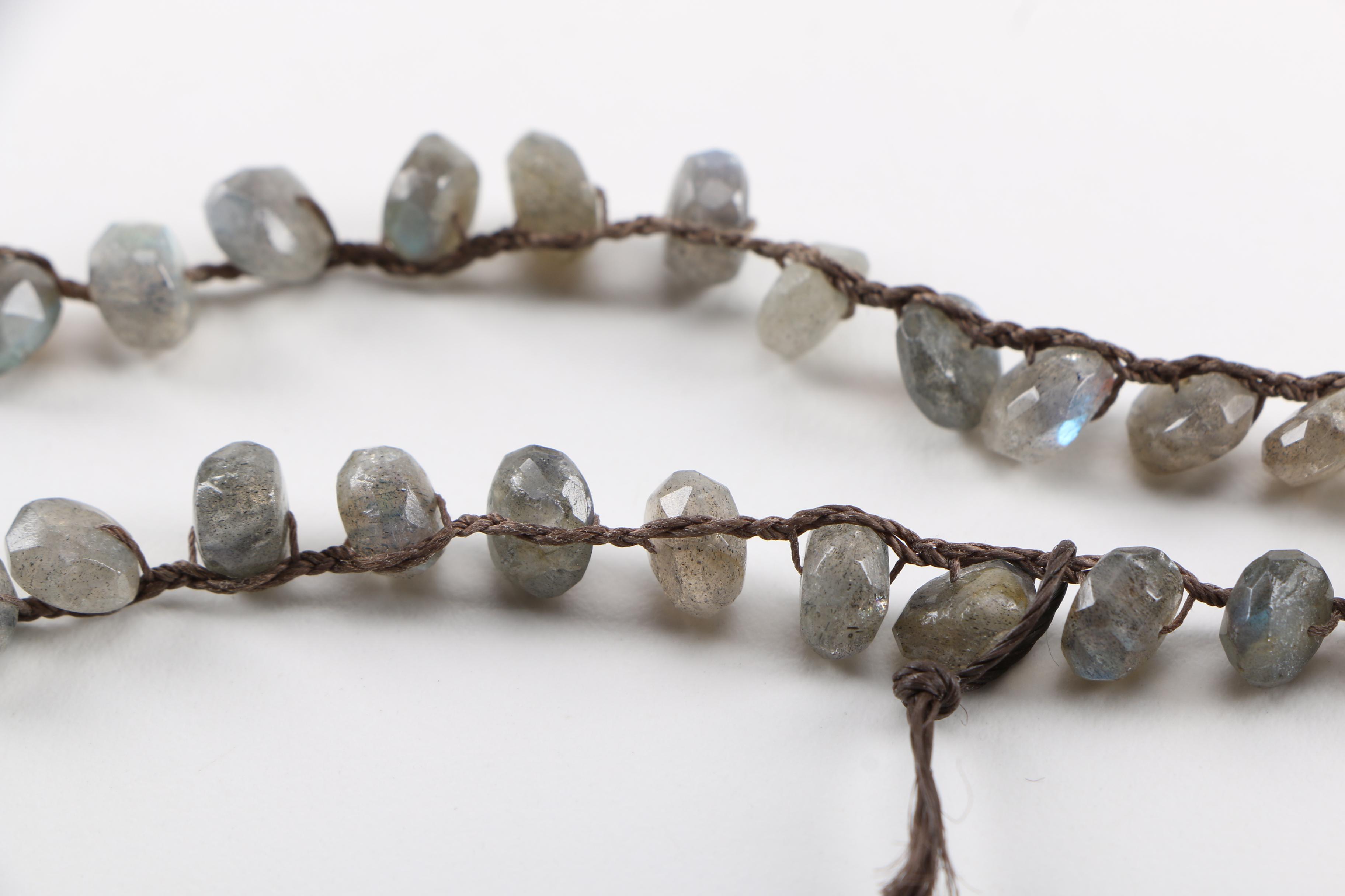 "Love Heals" Beaded Labradorite Necklace