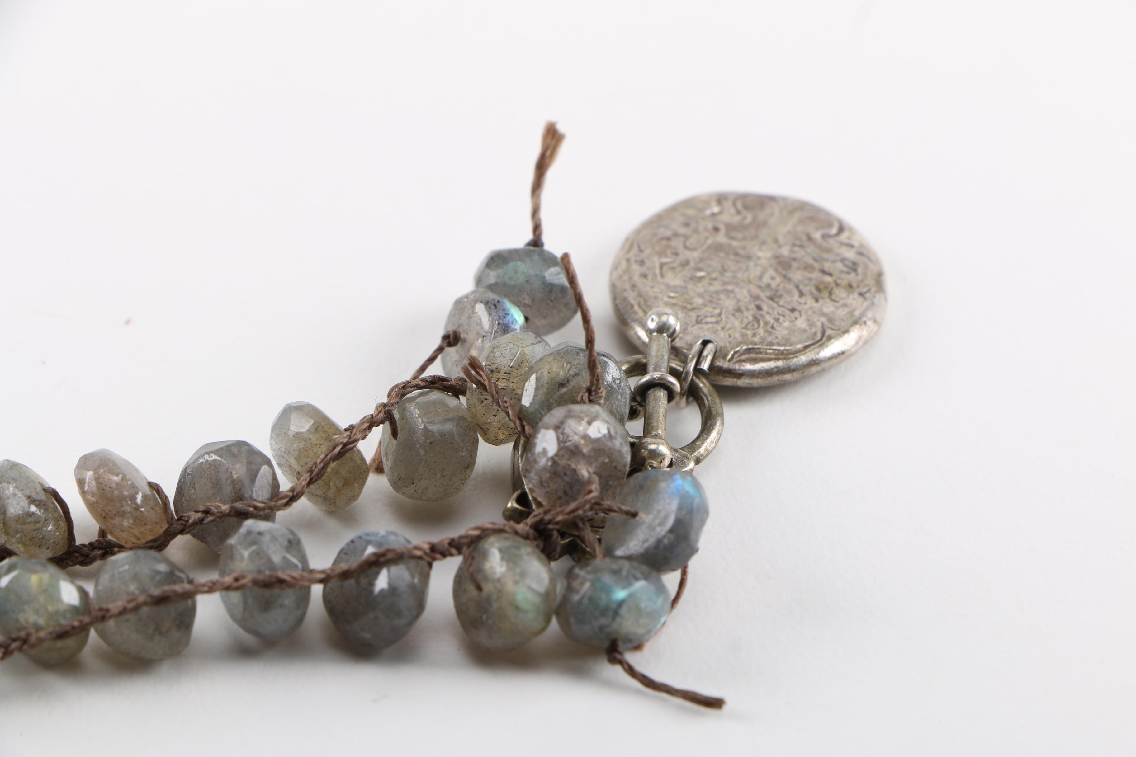"Love Heals" Beaded Labradorite Necklace