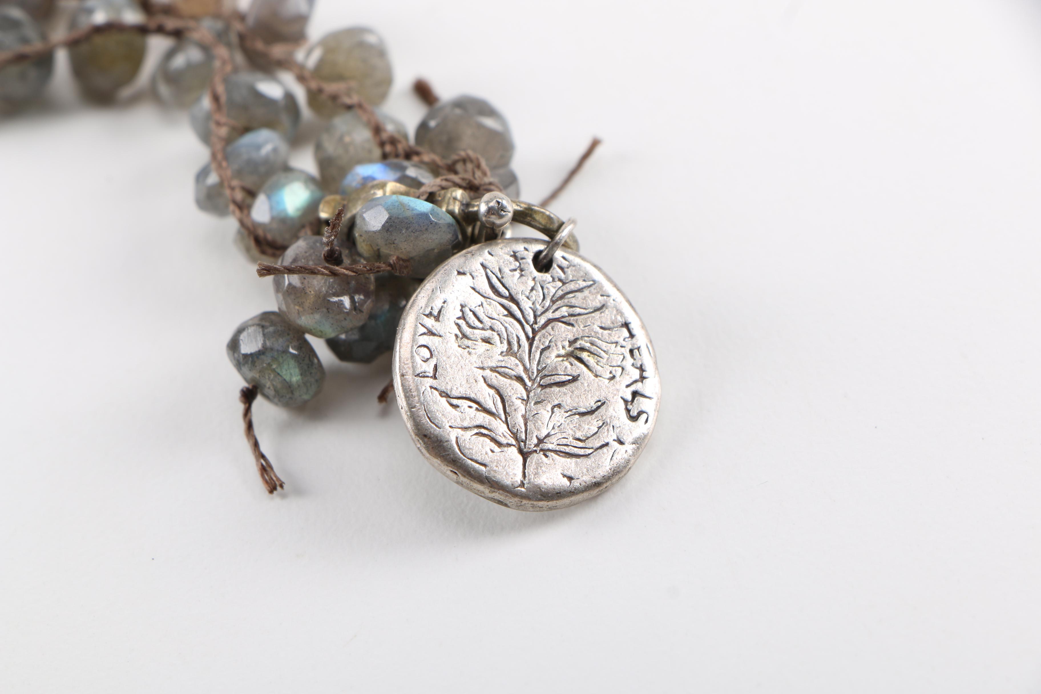 "Love Heals" Beaded Labradorite Necklace