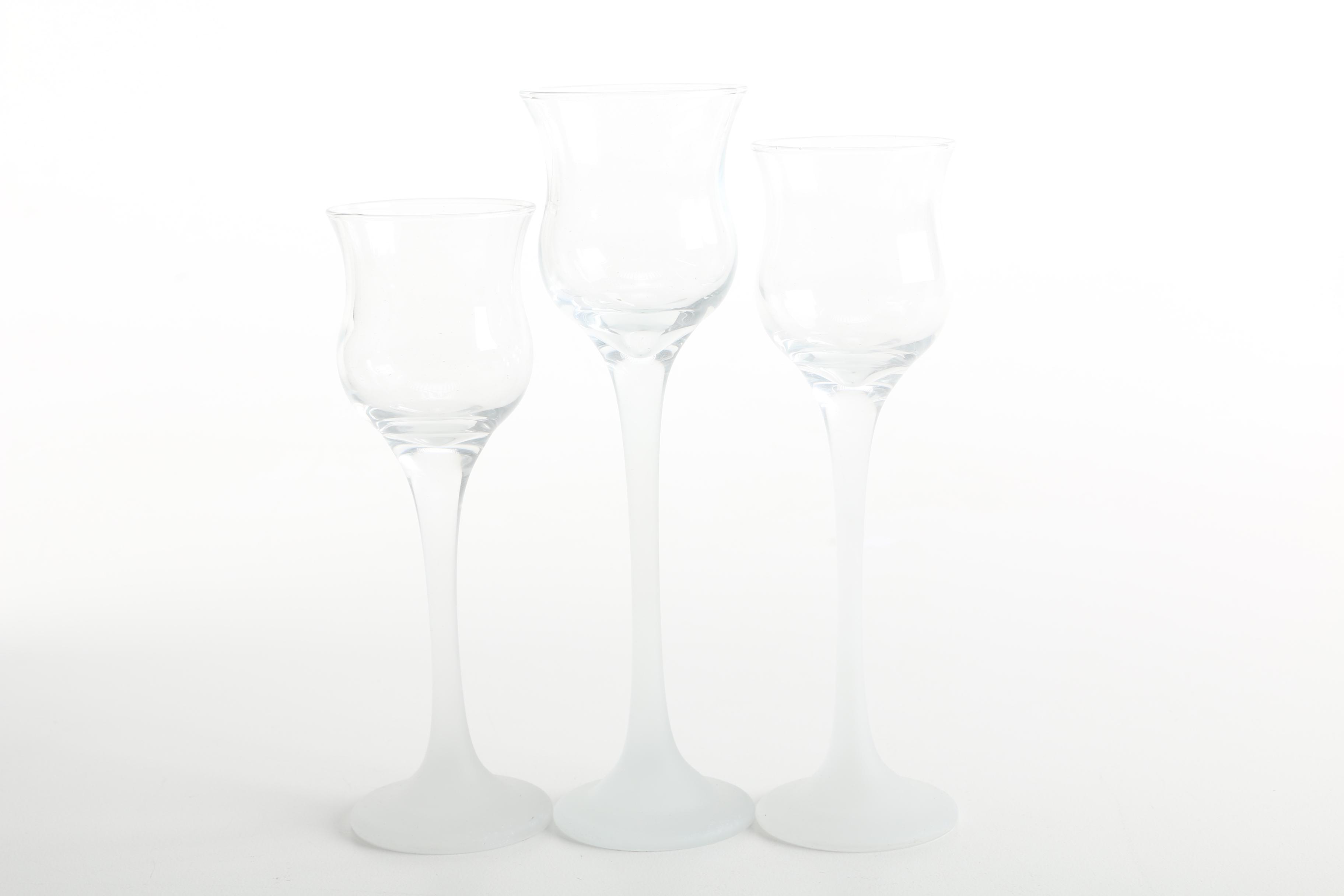 Glass Candle Holders