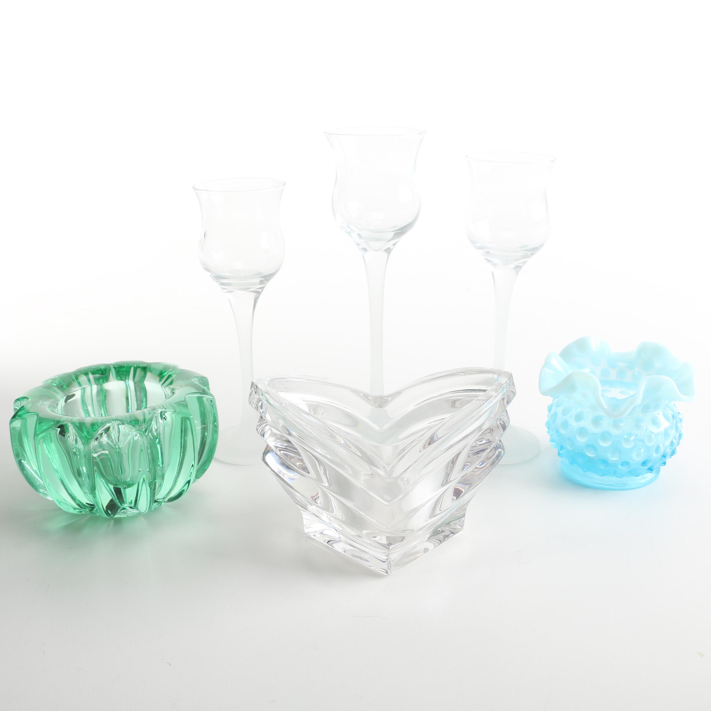 Glass Candle Holders