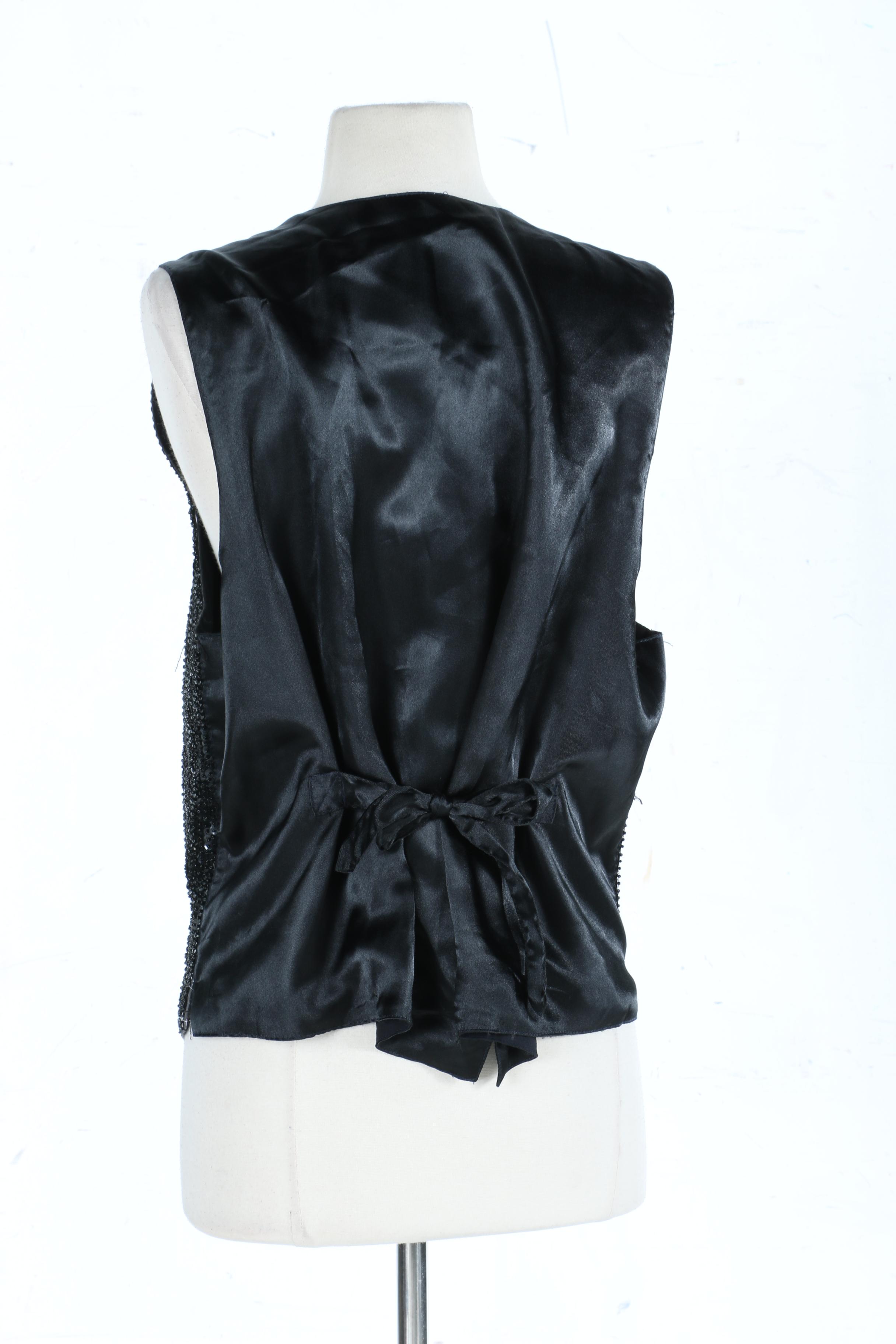 Women's Vintage Sequin Heart Vest