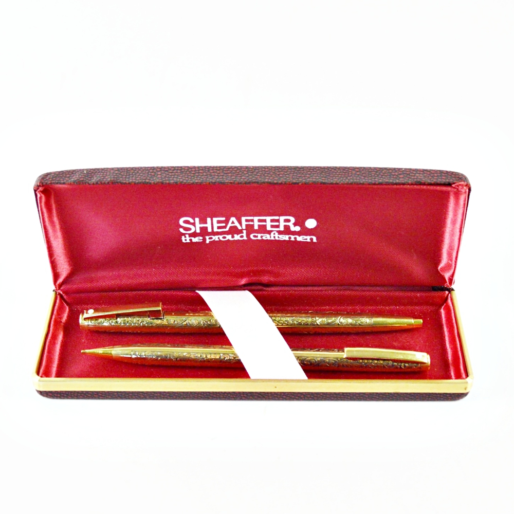 Vintage Sheaffer 12K Gold Filled Pen and Pencil Set