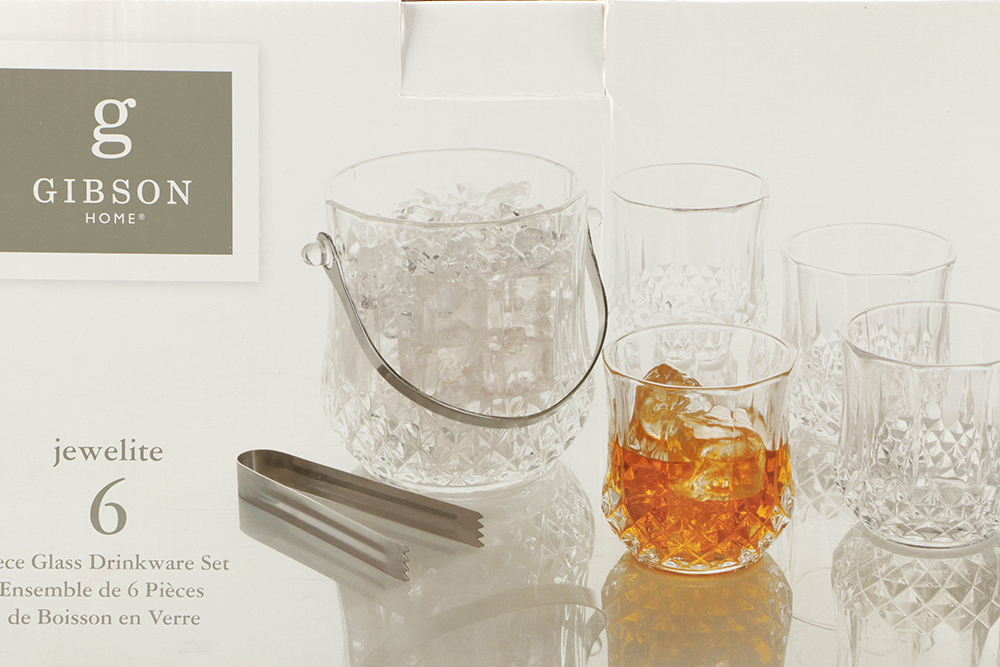 Barware Featuring Gibson "Jewelite" Drinkware Set