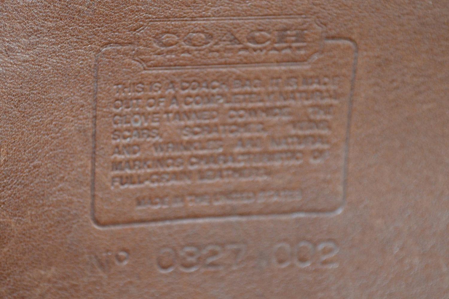 Coach Leather Tote Bag