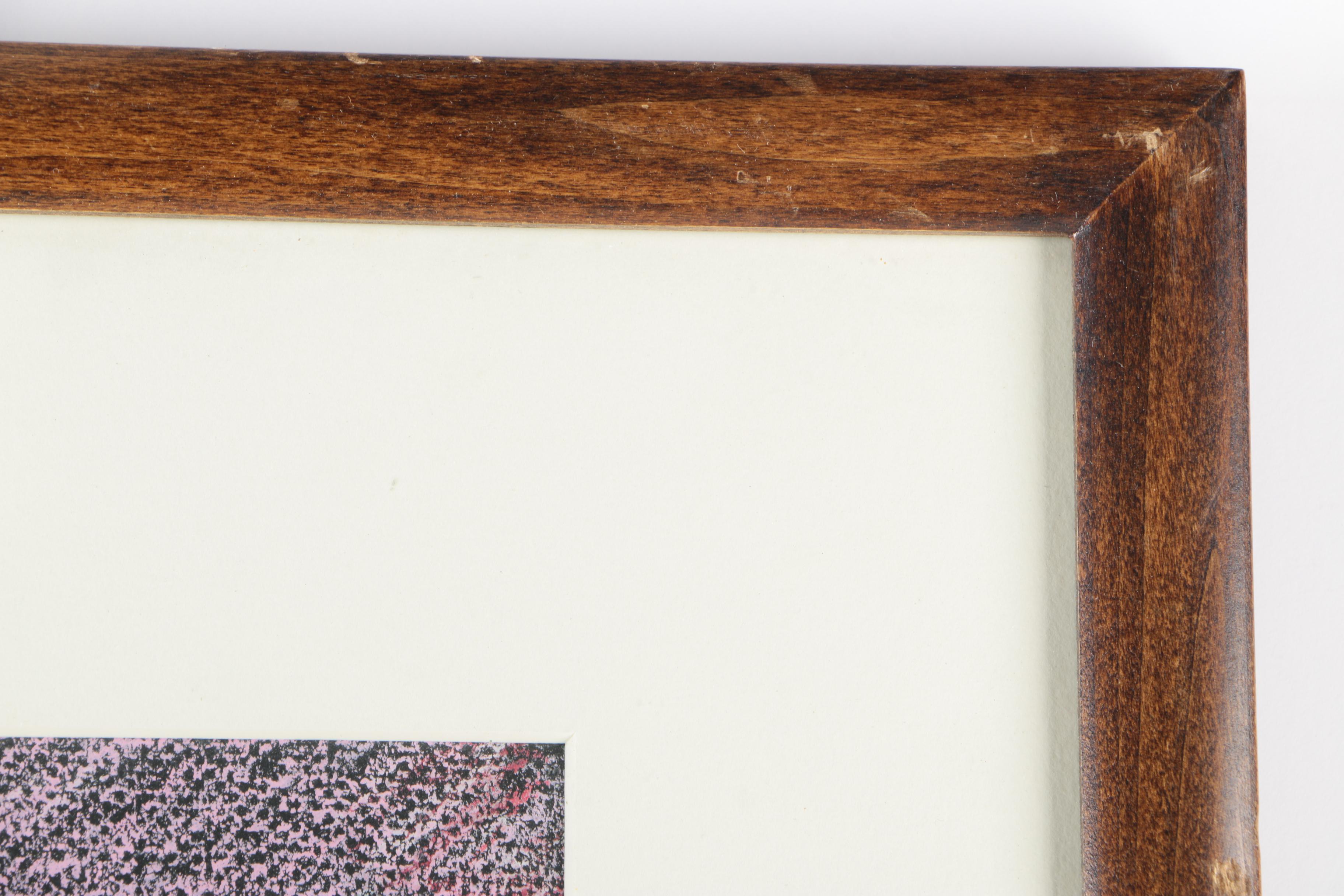 Jim Markowich Oil Pastel On Paper "St. Ernie Banks"