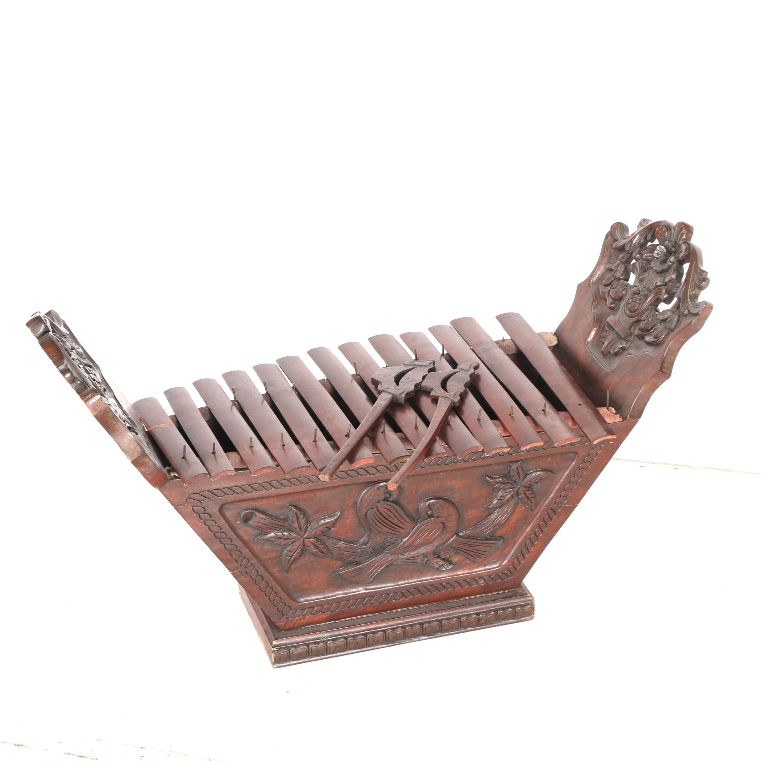 Ornate Wooden Filipino Xylophone