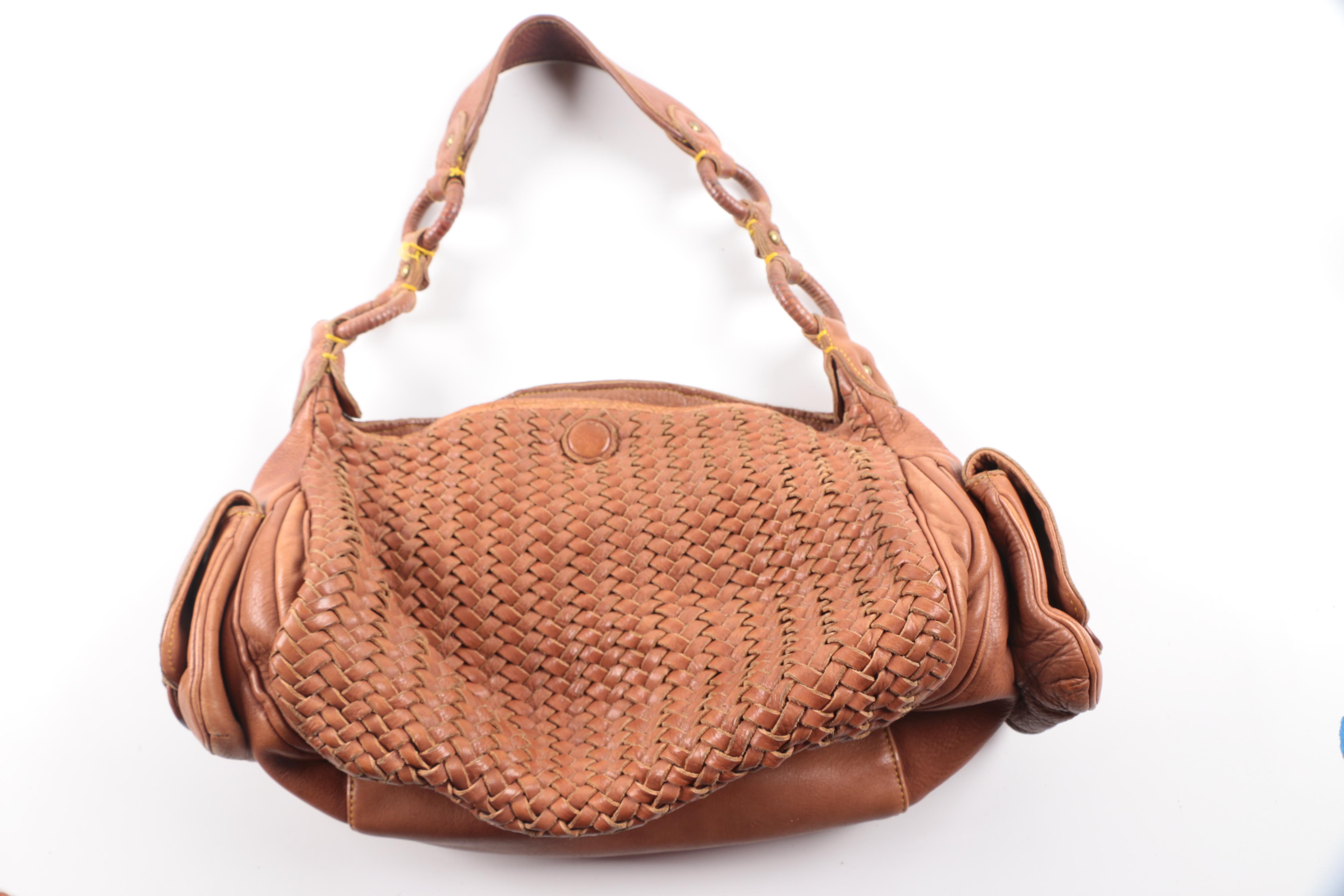 Woven Leather Purses Including Ellepi and Cole Haan