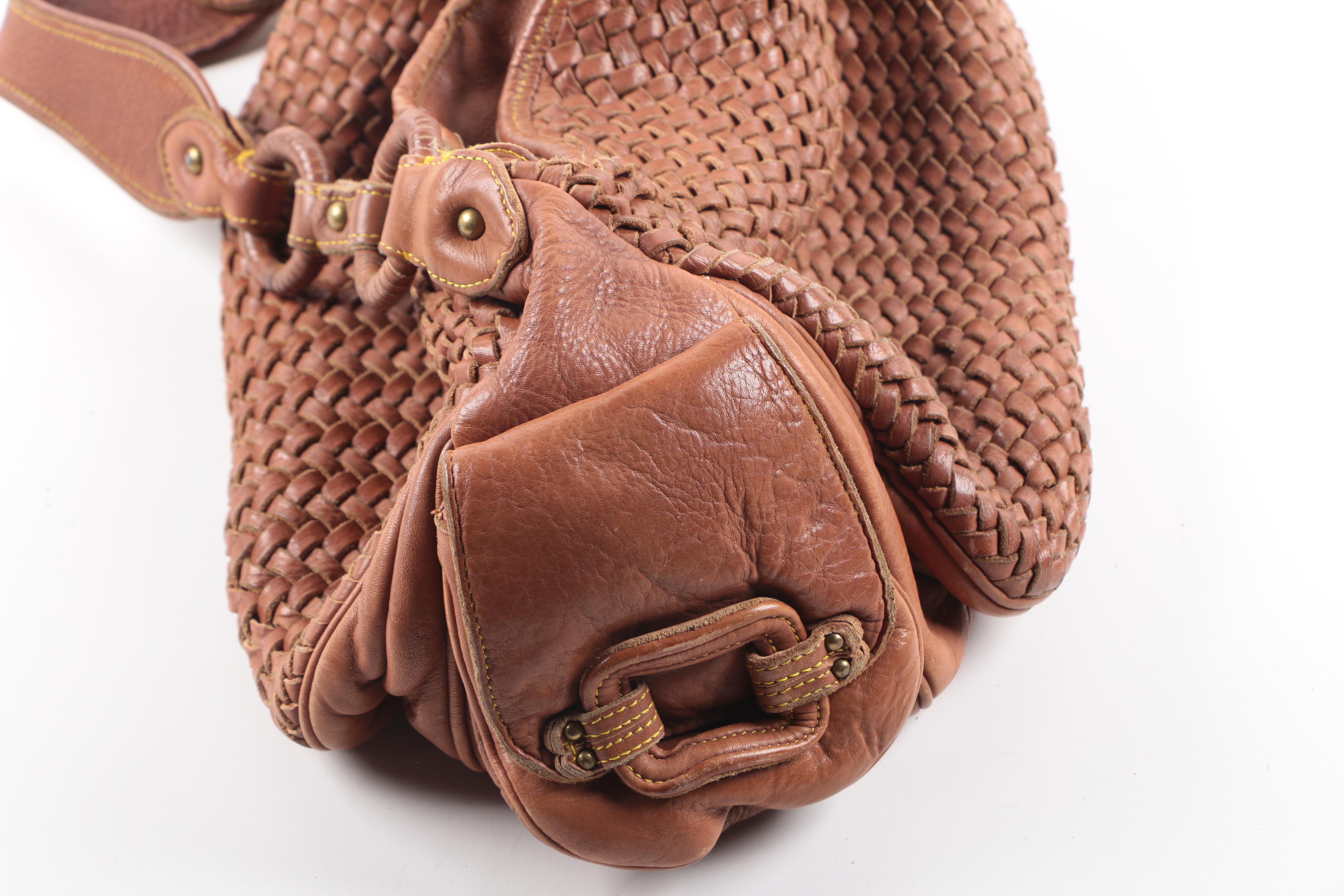 Woven Leather Purses Including Ellepi and Cole Haan