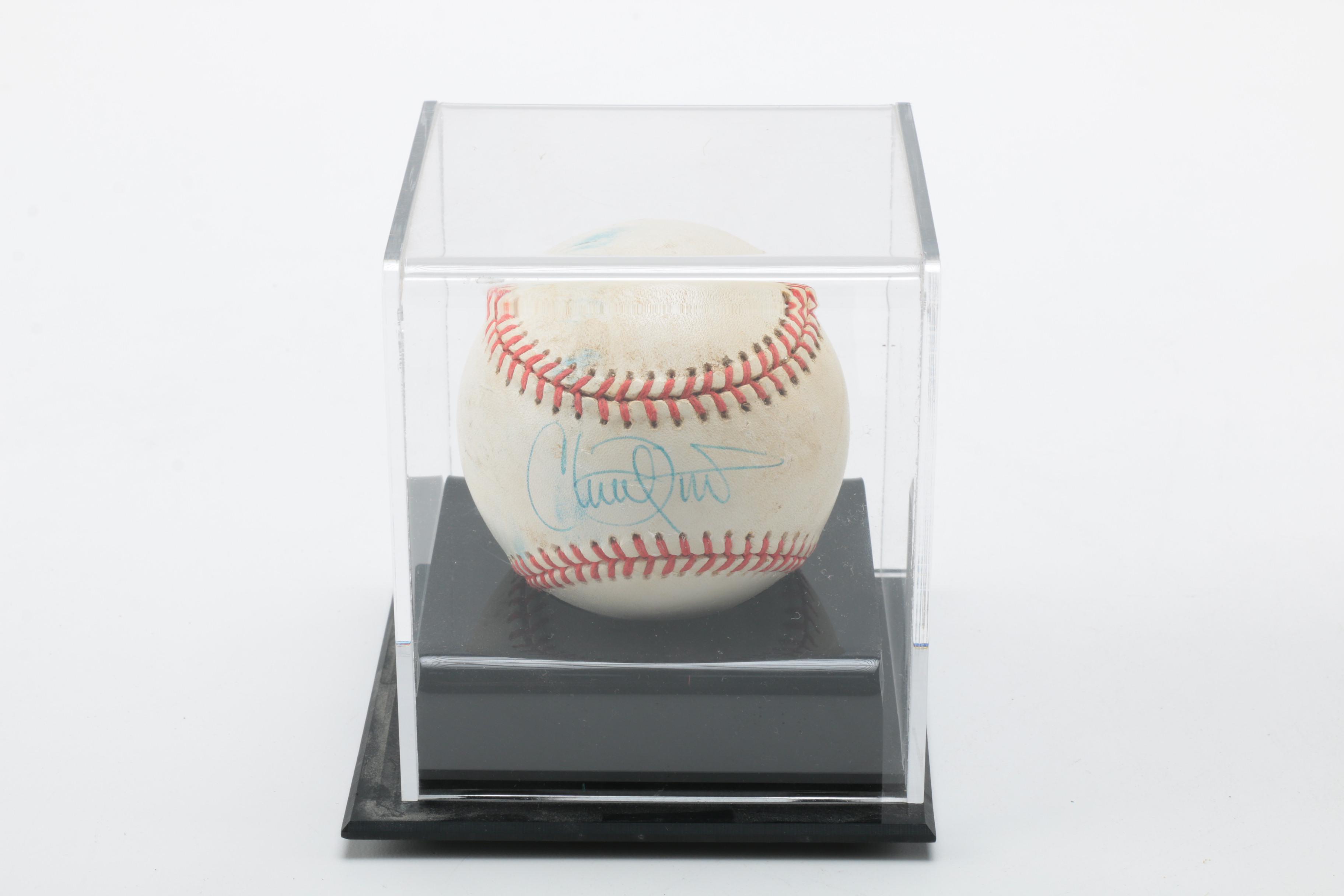 Autographed Baseballs Featuring Dave Dravecky