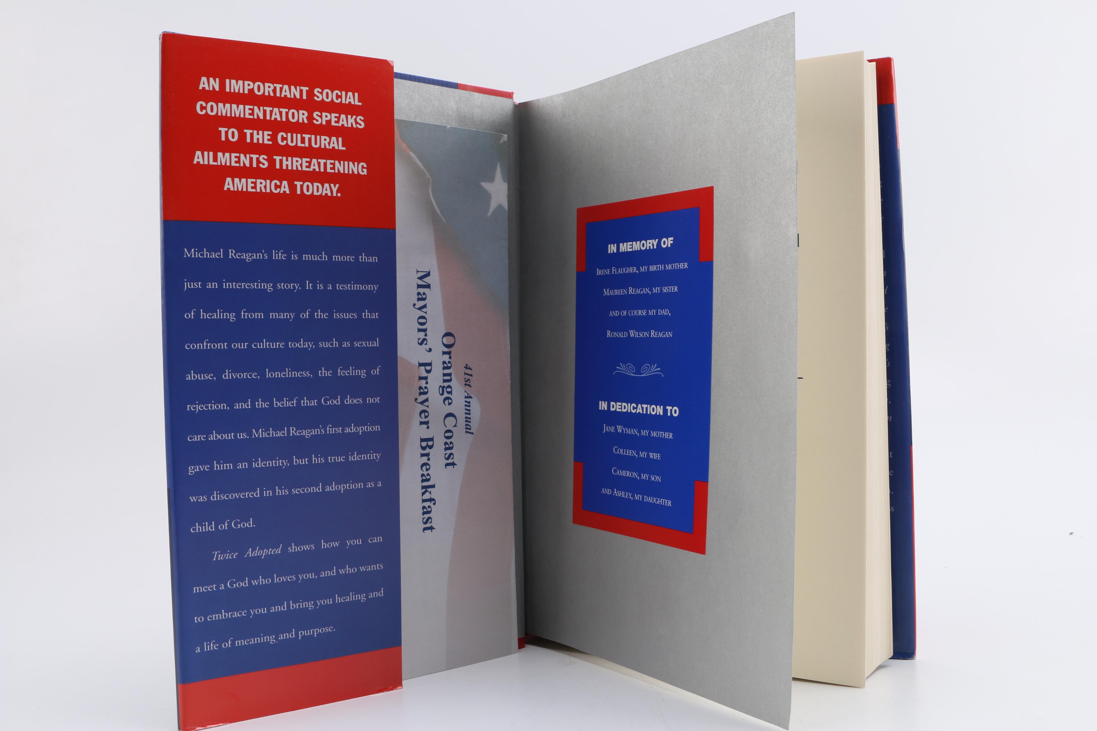 Signed "Twice Adopted" by Michael Reagan