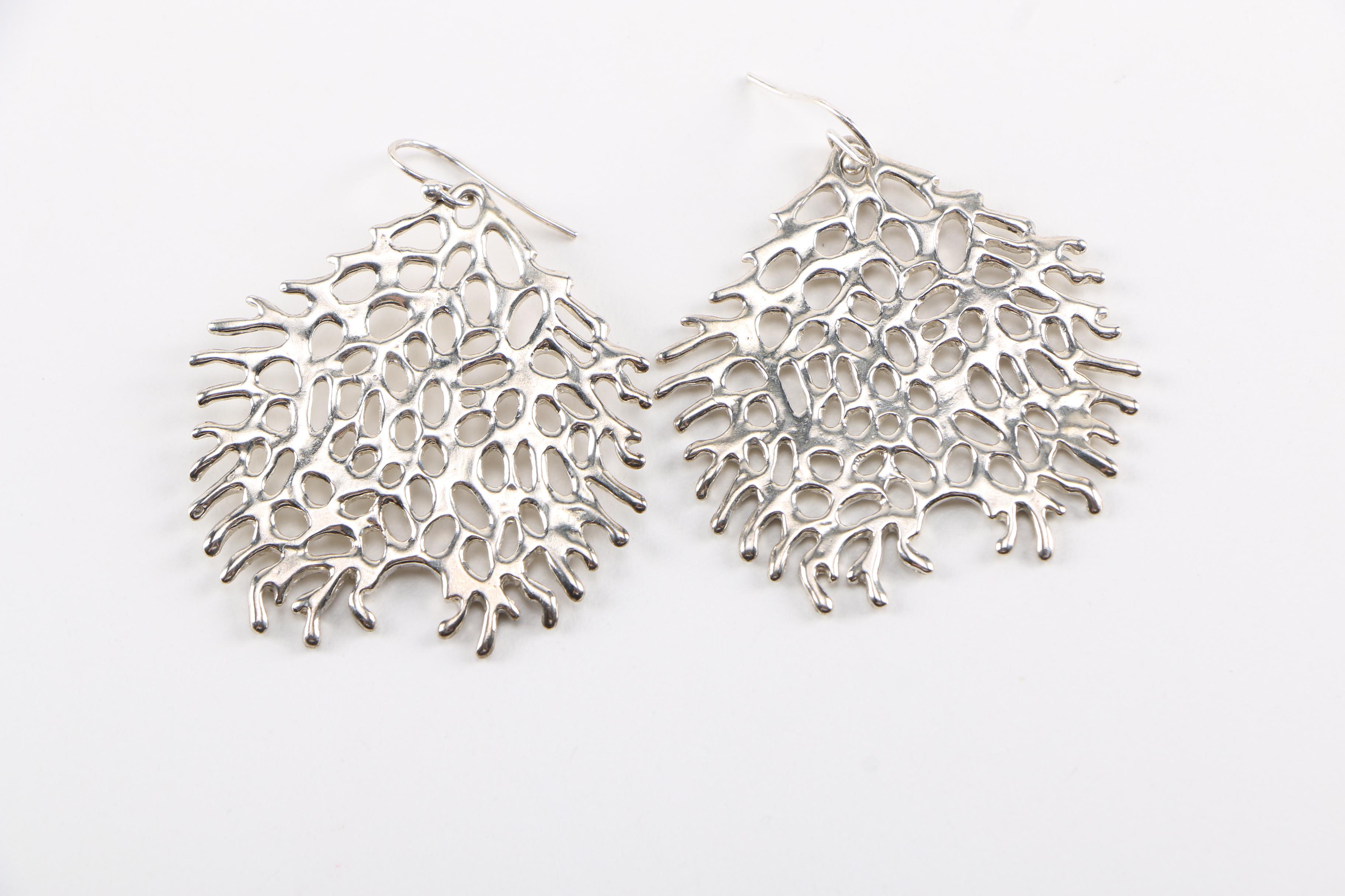 Sterling Silver David Andersen Brooch and Earrings