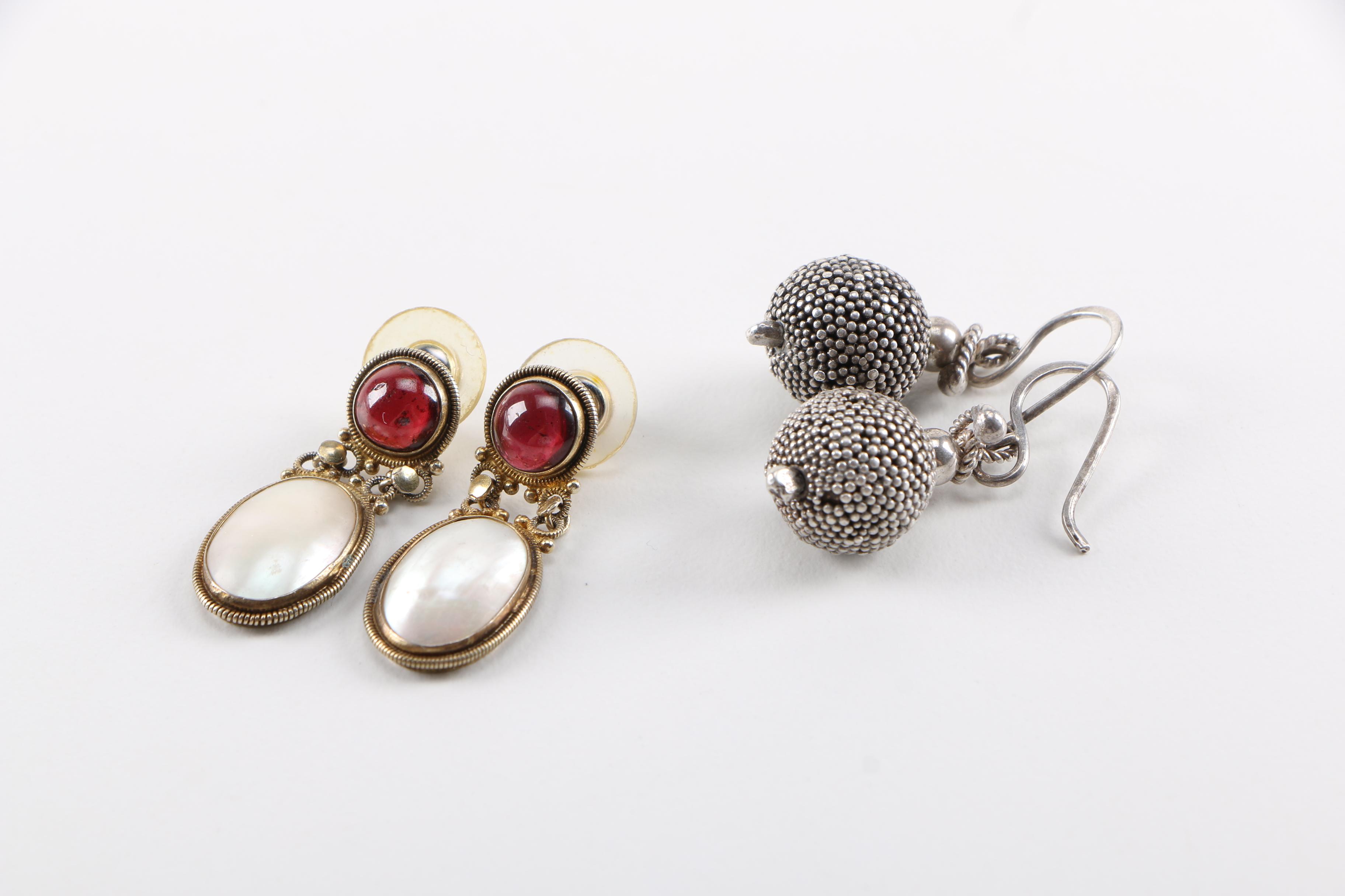 Sterling Silver David Andersen Brooch and Earrings