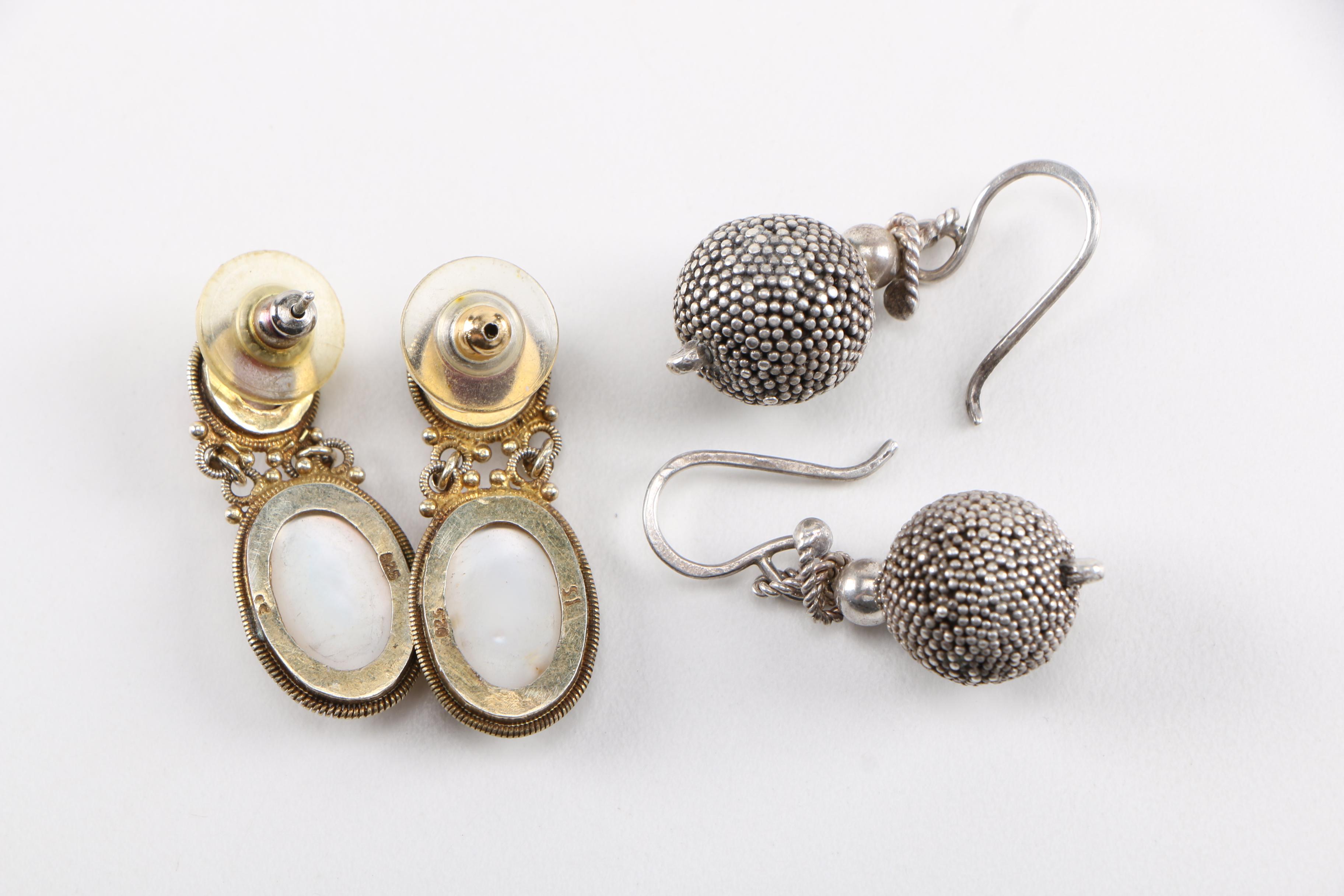 Sterling Silver David Andersen Brooch and Earrings