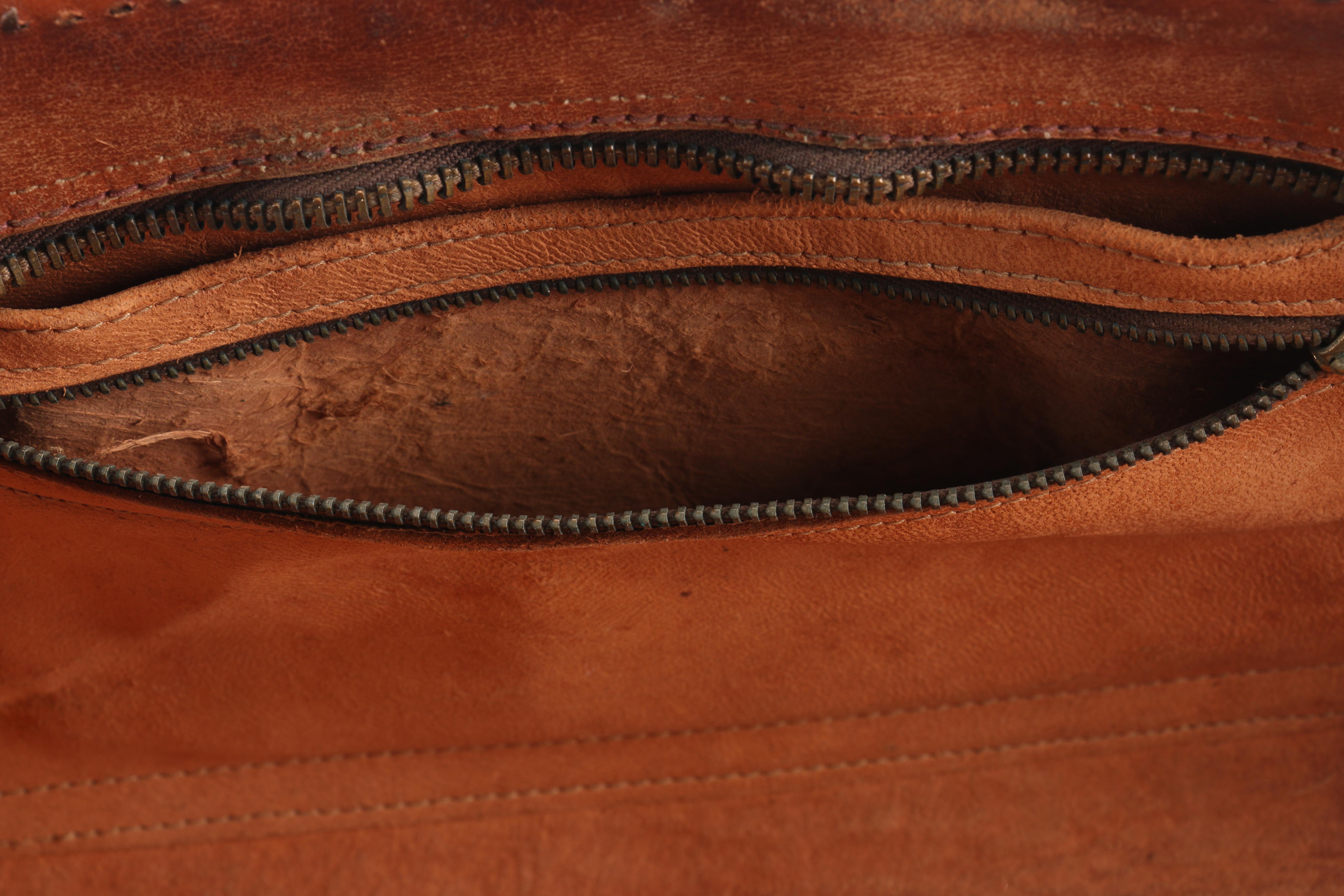 Embossed Leather Floral Purse and Aztec Print Shoulder Bag