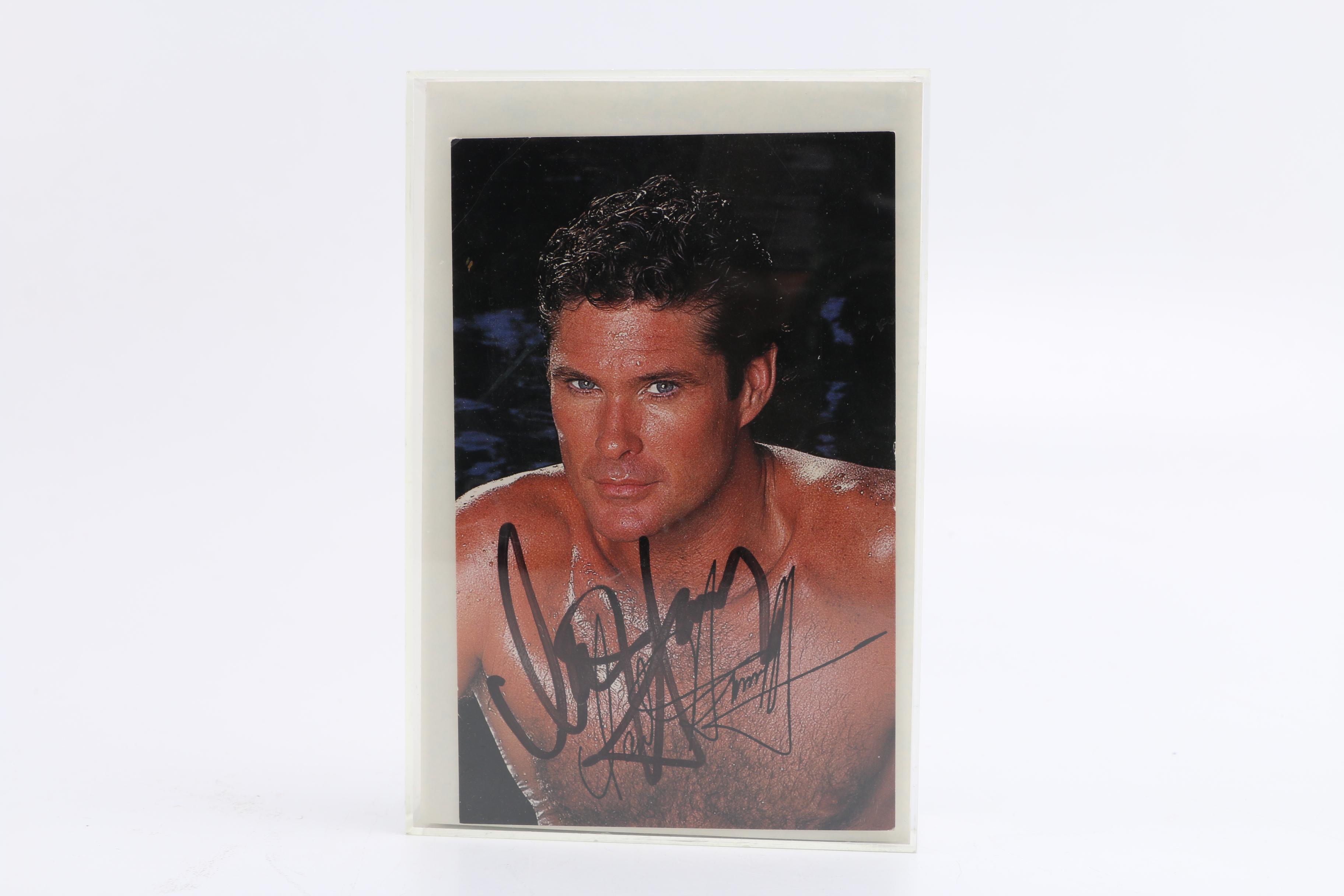 Signed David Hasselhoff Photograph