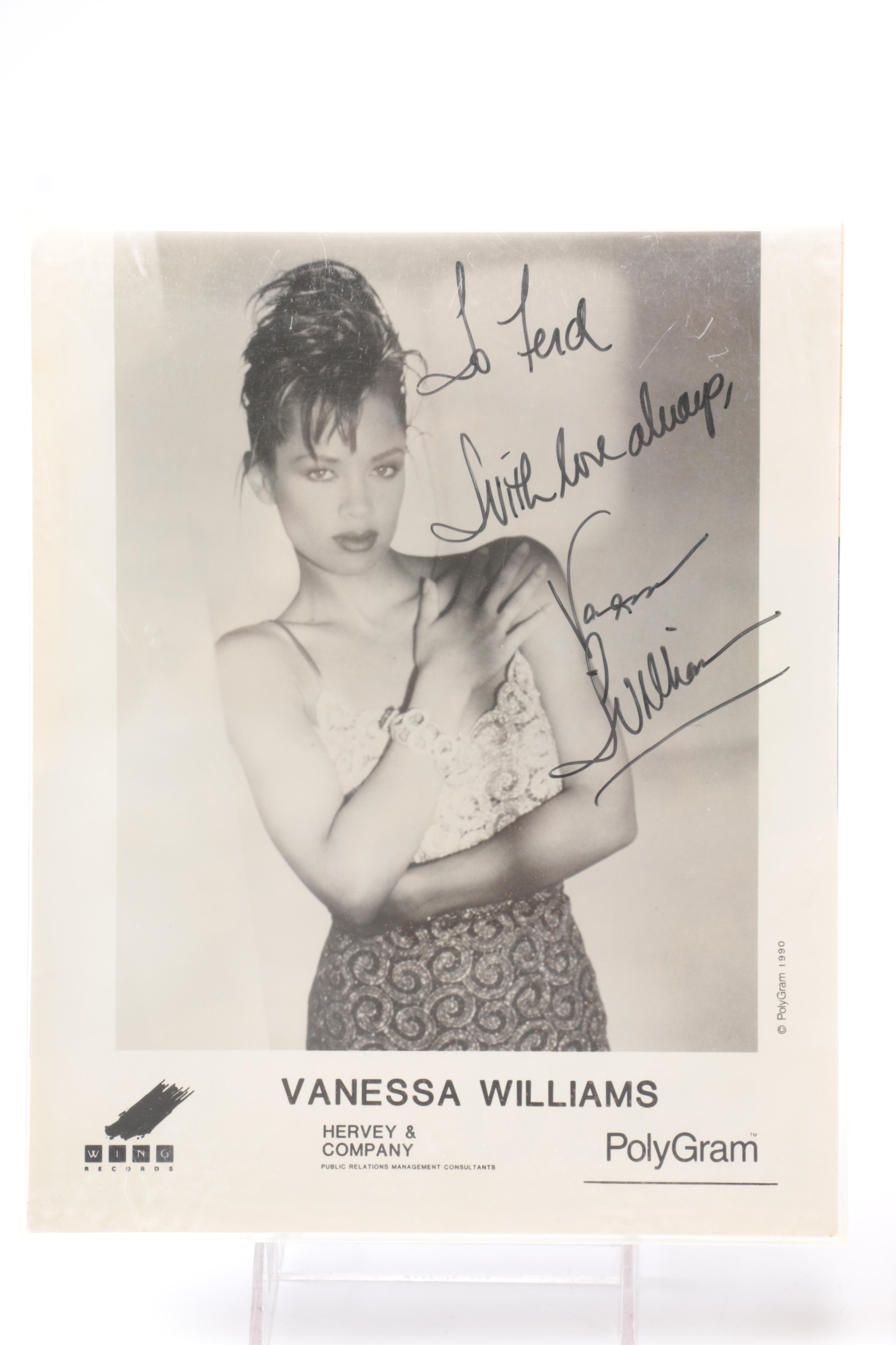 Vanessa Williams & La Toya Jackson Signed Photographs