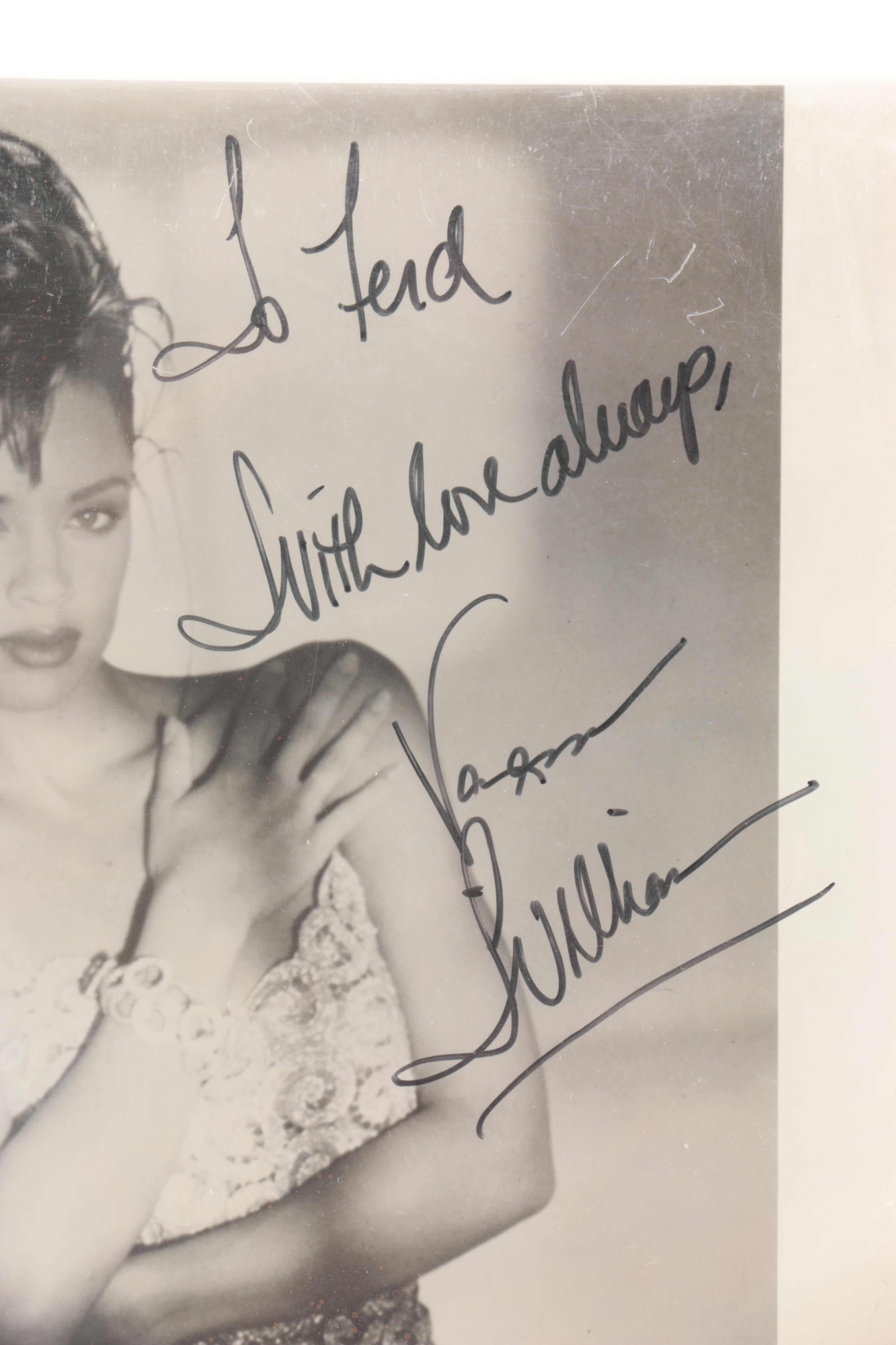 Vanessa Williams & La Toya Jackson Signed Photographs