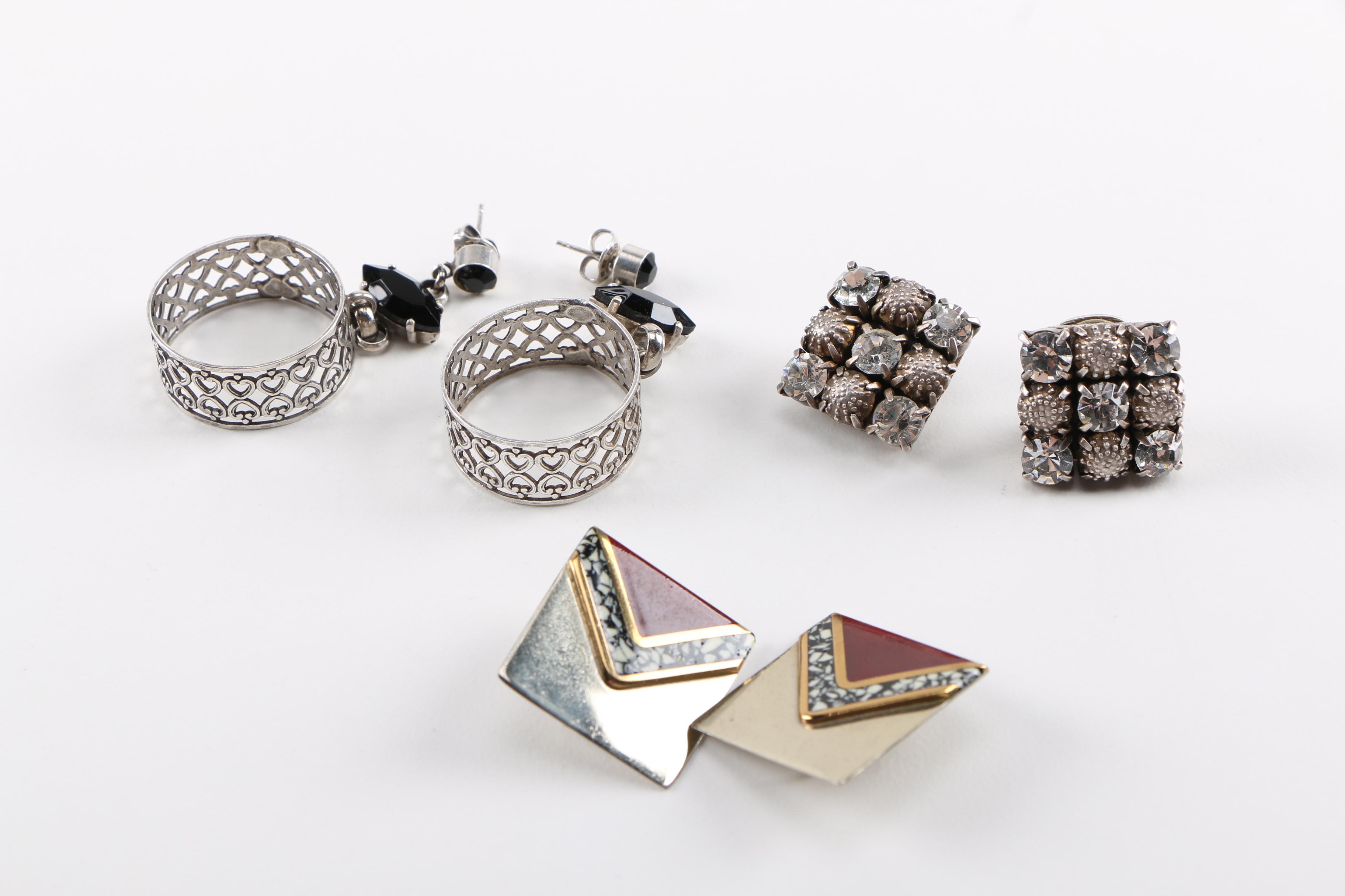 Assorted Two Tone and Beaded Jewelry Featuring Richard Kerr and Moulin Rouge