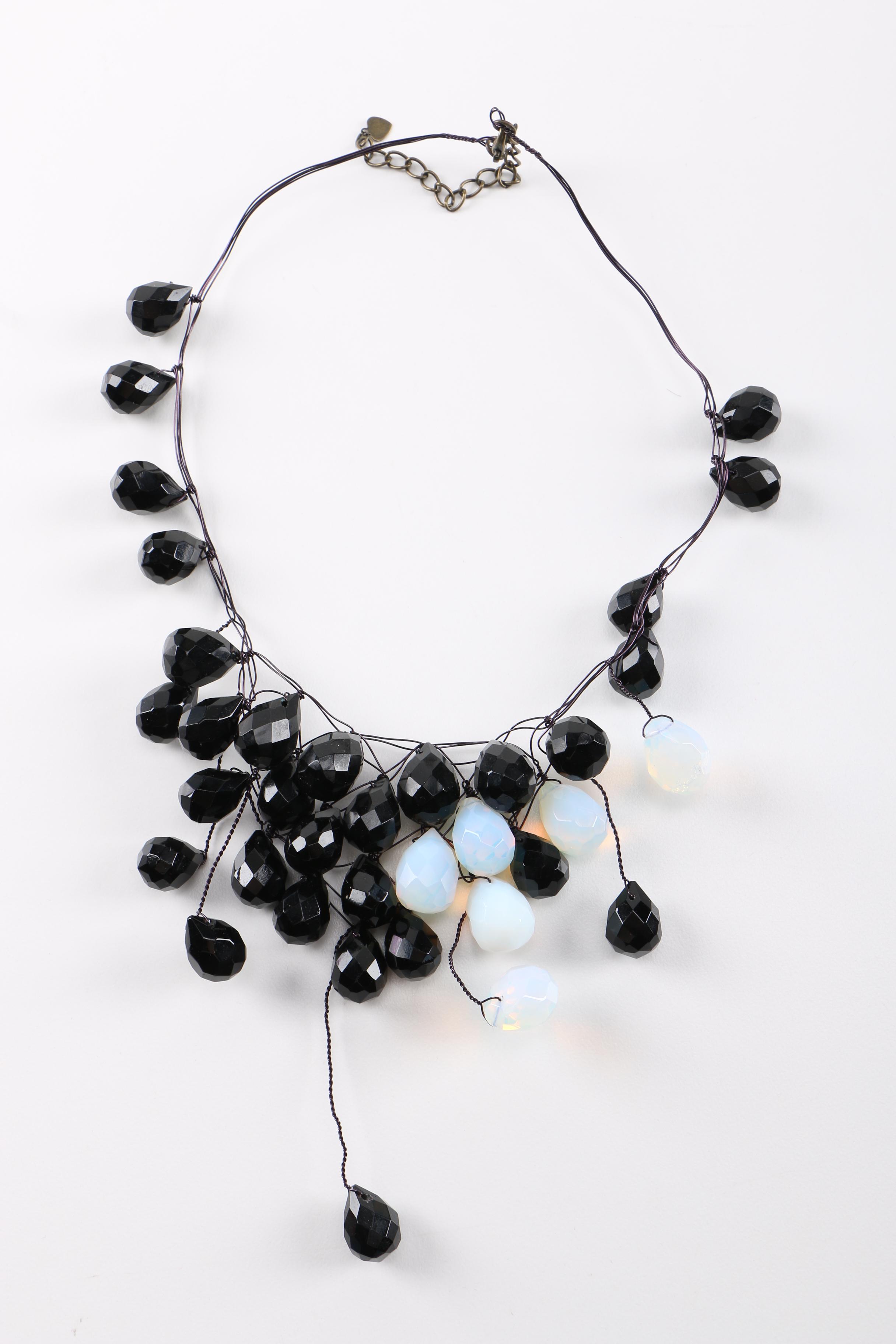 Assorted Two Tone and Beaded Jewelry Featuring Richard Kerr and Moulin Rouge