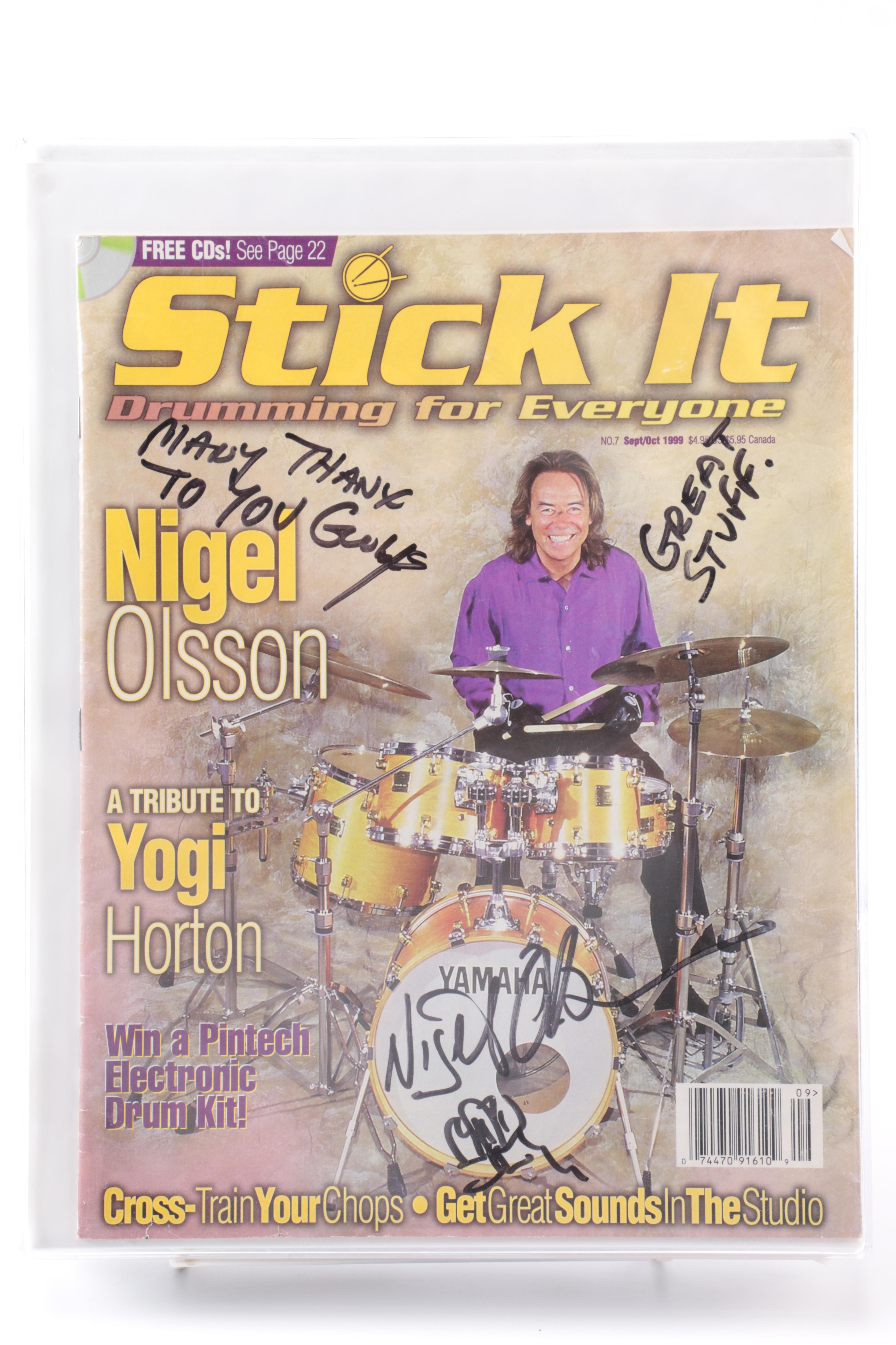 Signed Herb Alpert Nigel Olsson and Walter Trout Photographs