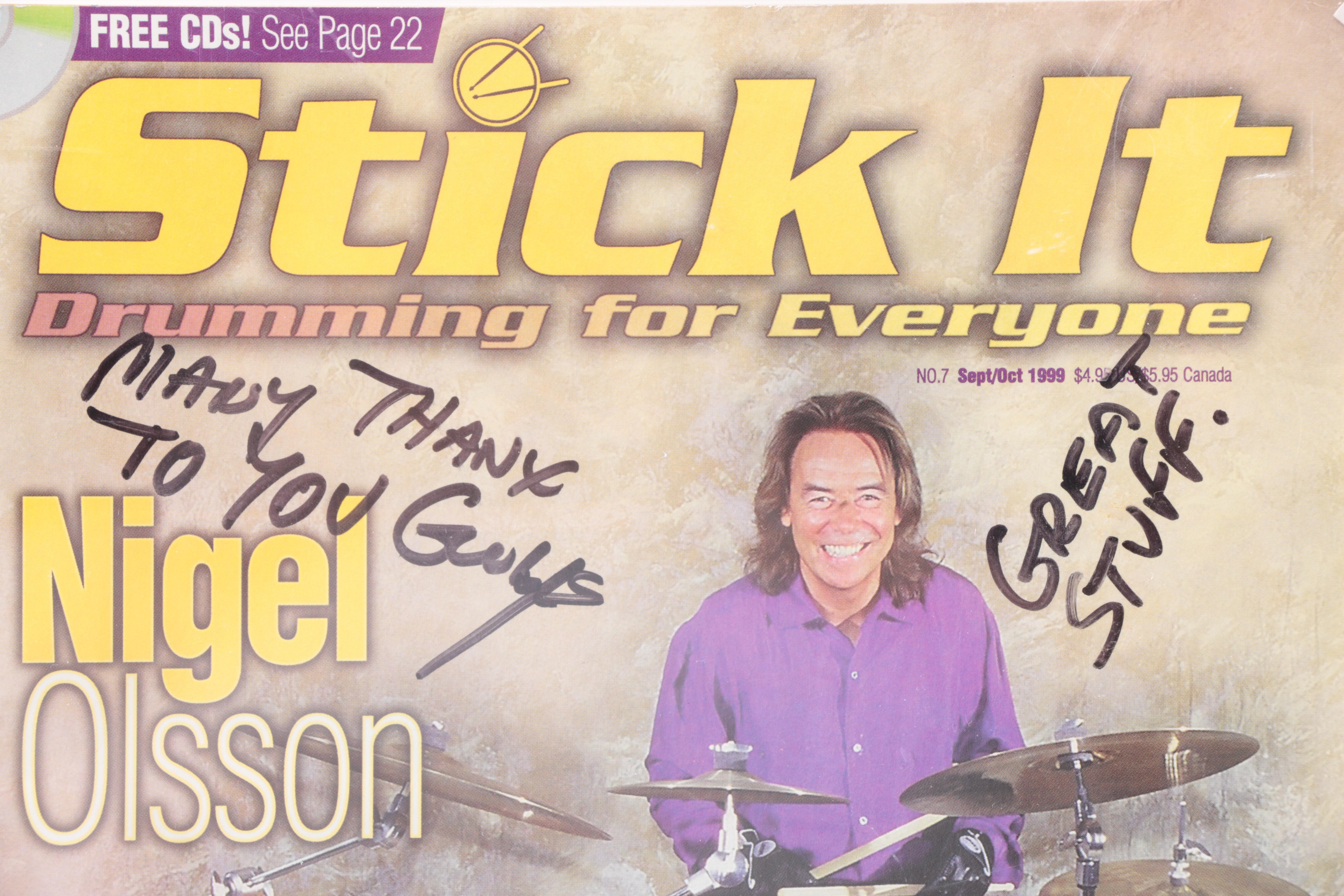 Signed Herb Alpert Nigel Olsson and Walter Trout Photographs