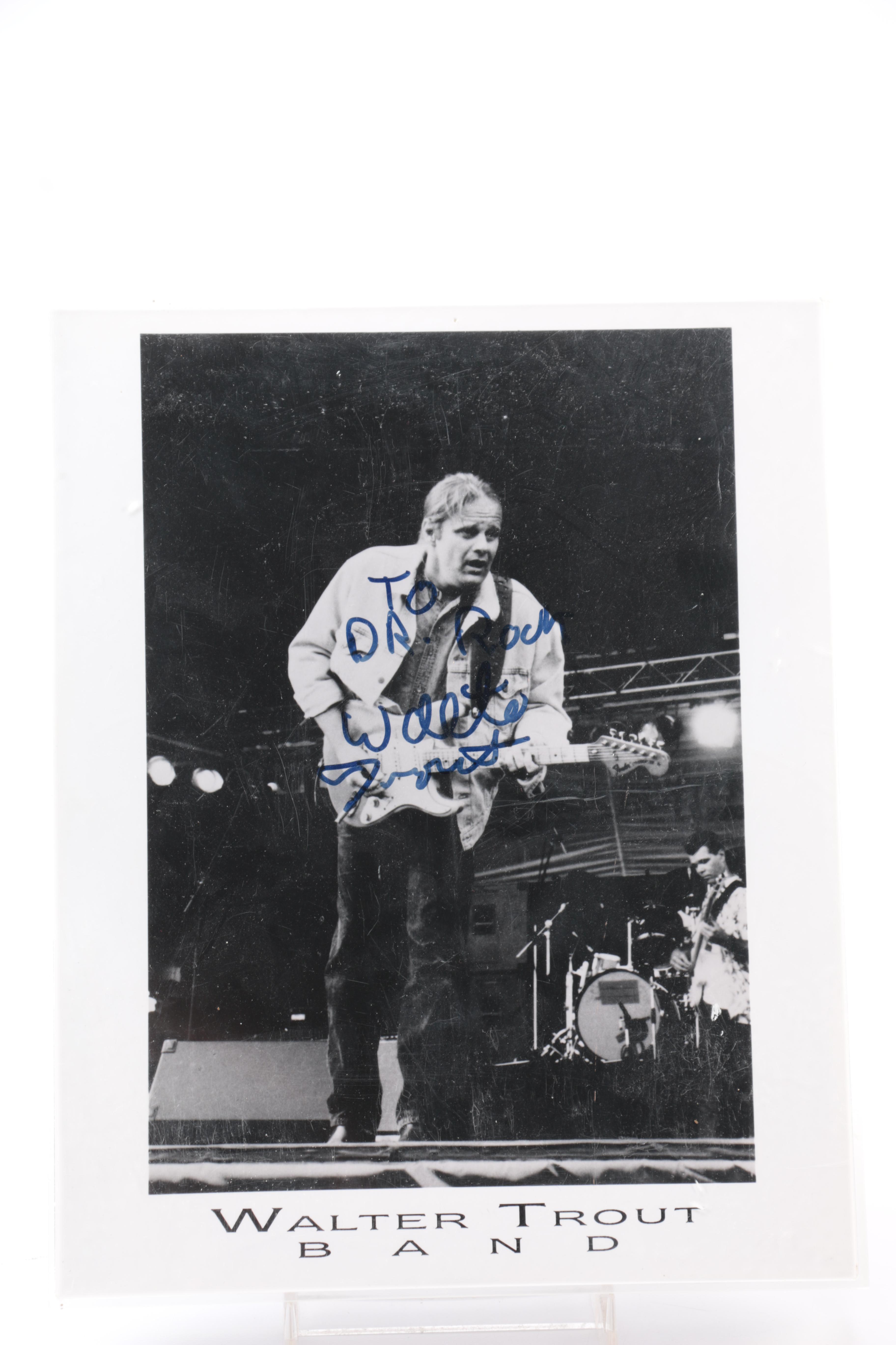 Signed Herb Alpert Nigel Olsson and Walter Trout Photographs