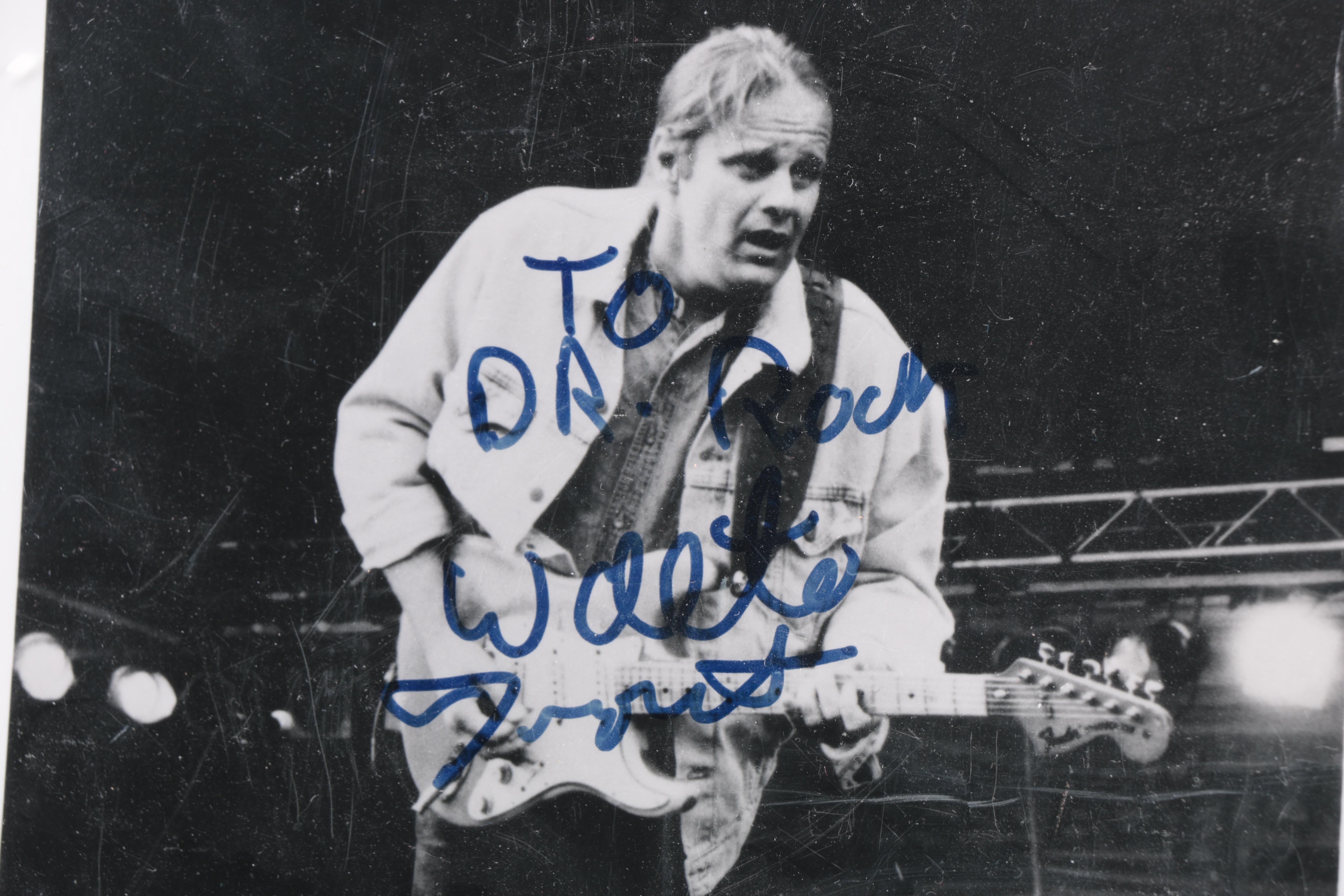 Signed Herb Alpert Nigel Olsson and Walter Trout Photographs