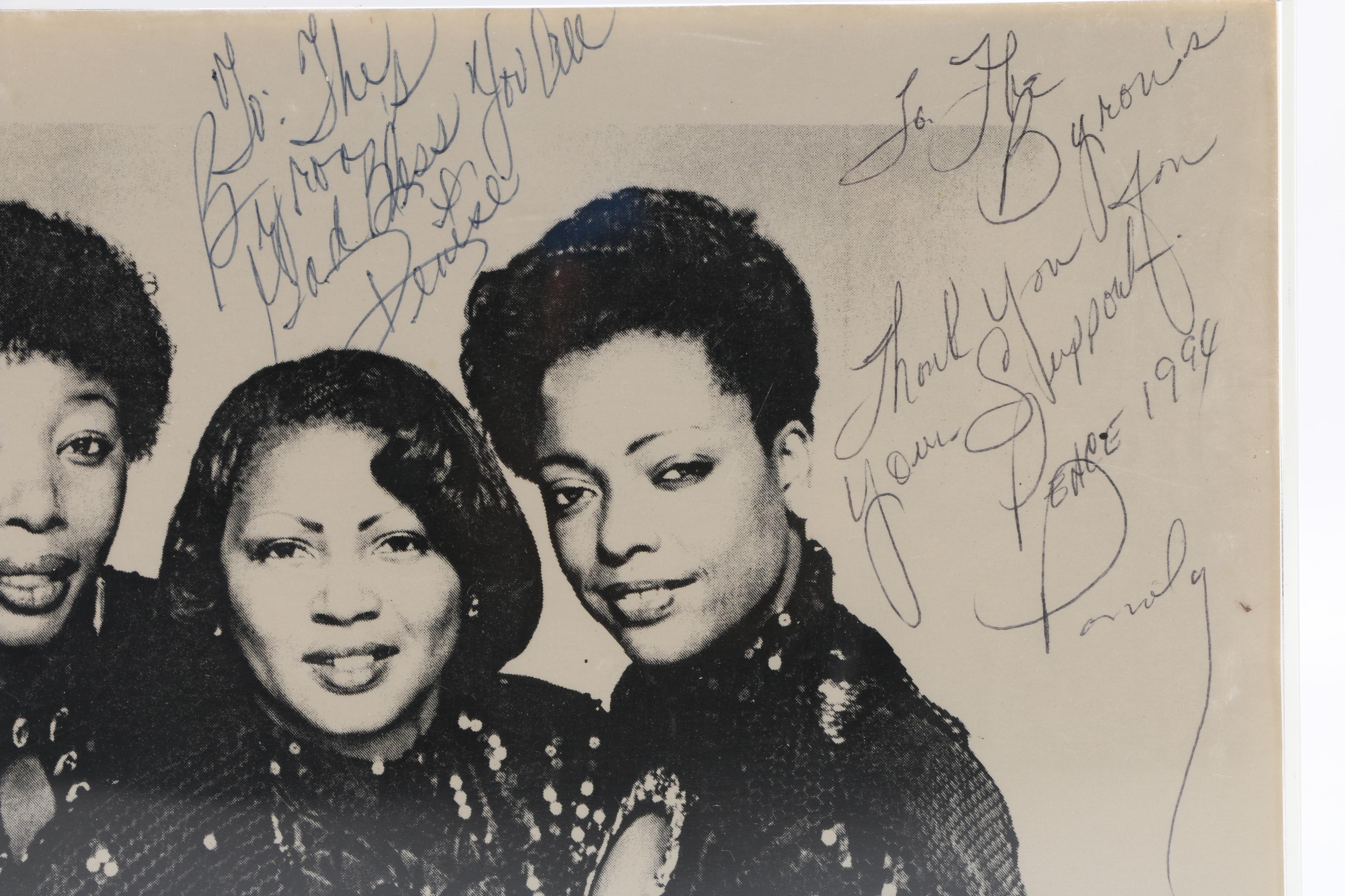 Autographed Singing Group Image