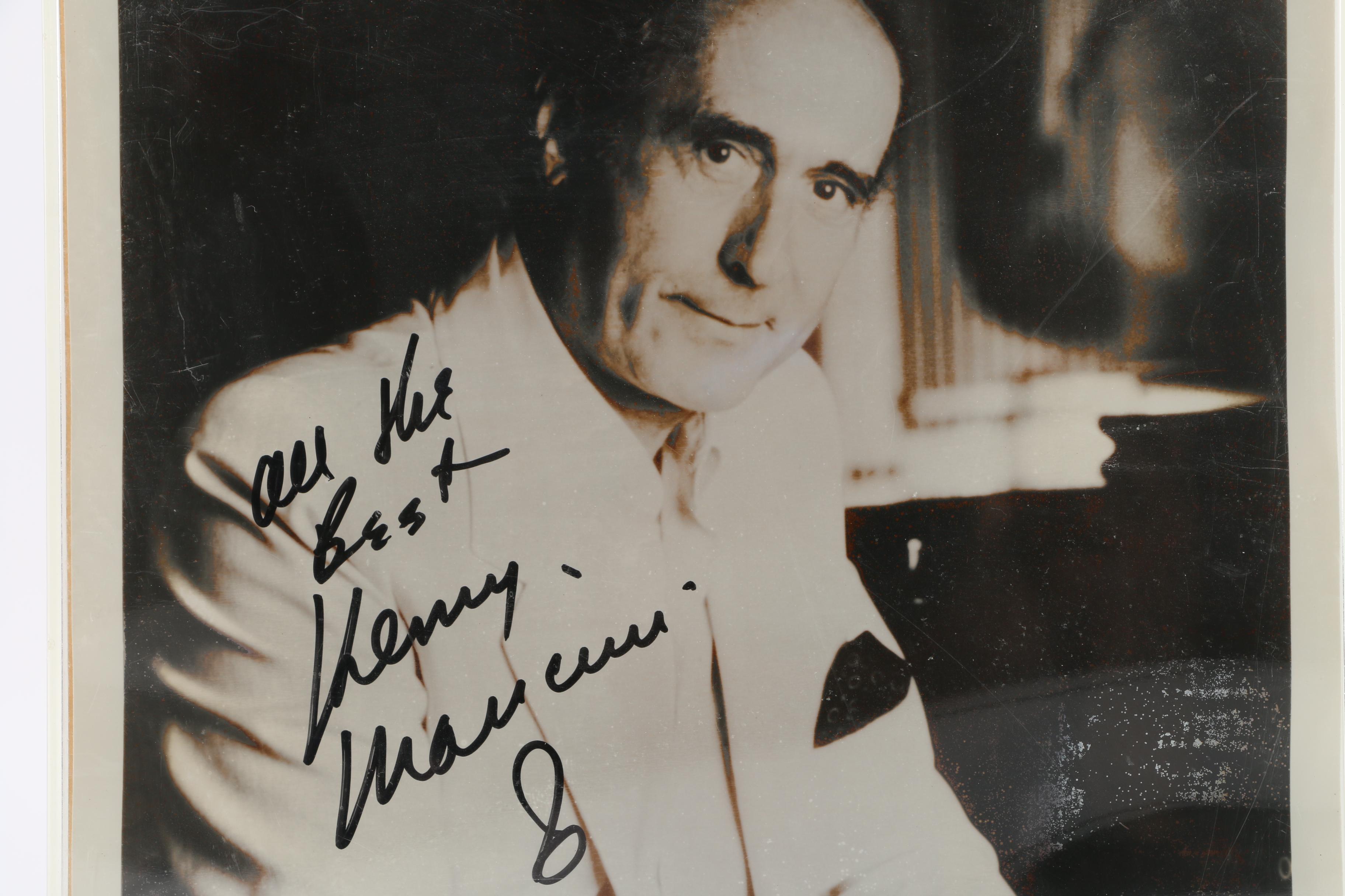 Louis Gossett Jr. and Henry Mancini Signed Photographs