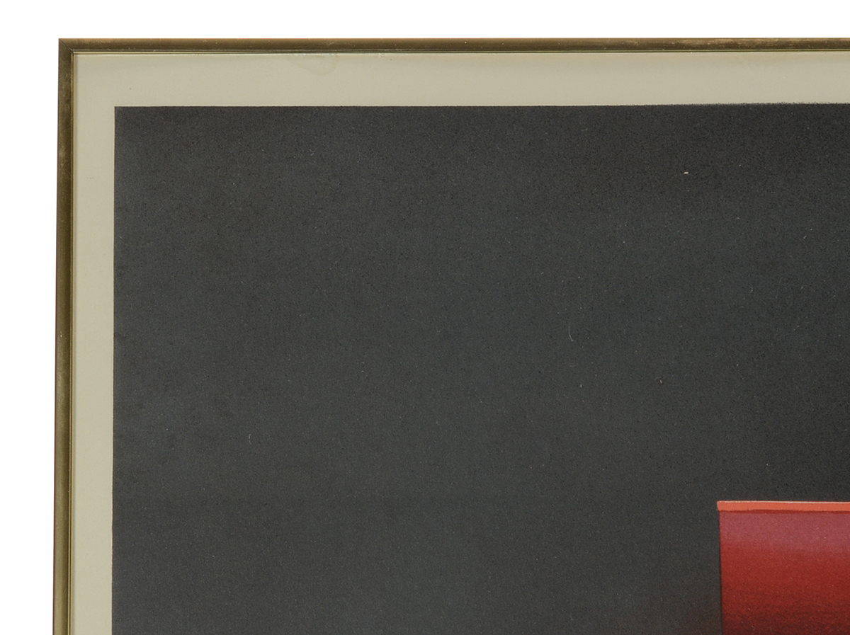 Original 1984 Color Lithograph Poster "Willi's Wine Bar, Paris" Designed by A. M. Cassandre