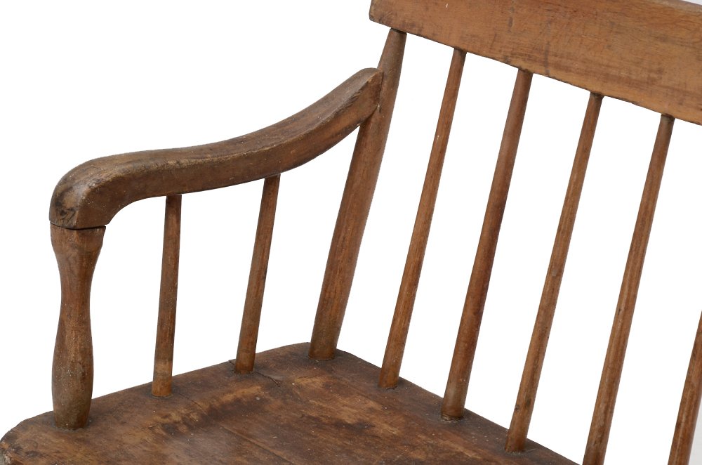 Antique Windsor Style Deacon's Bench