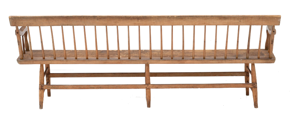 Antique Windsor Style Deacon's Bench