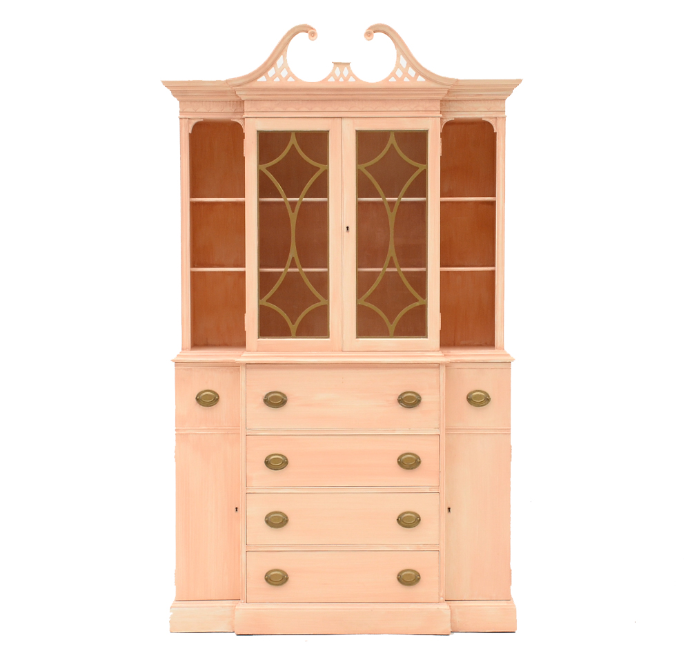 Vintage Peach Cabinet Unit