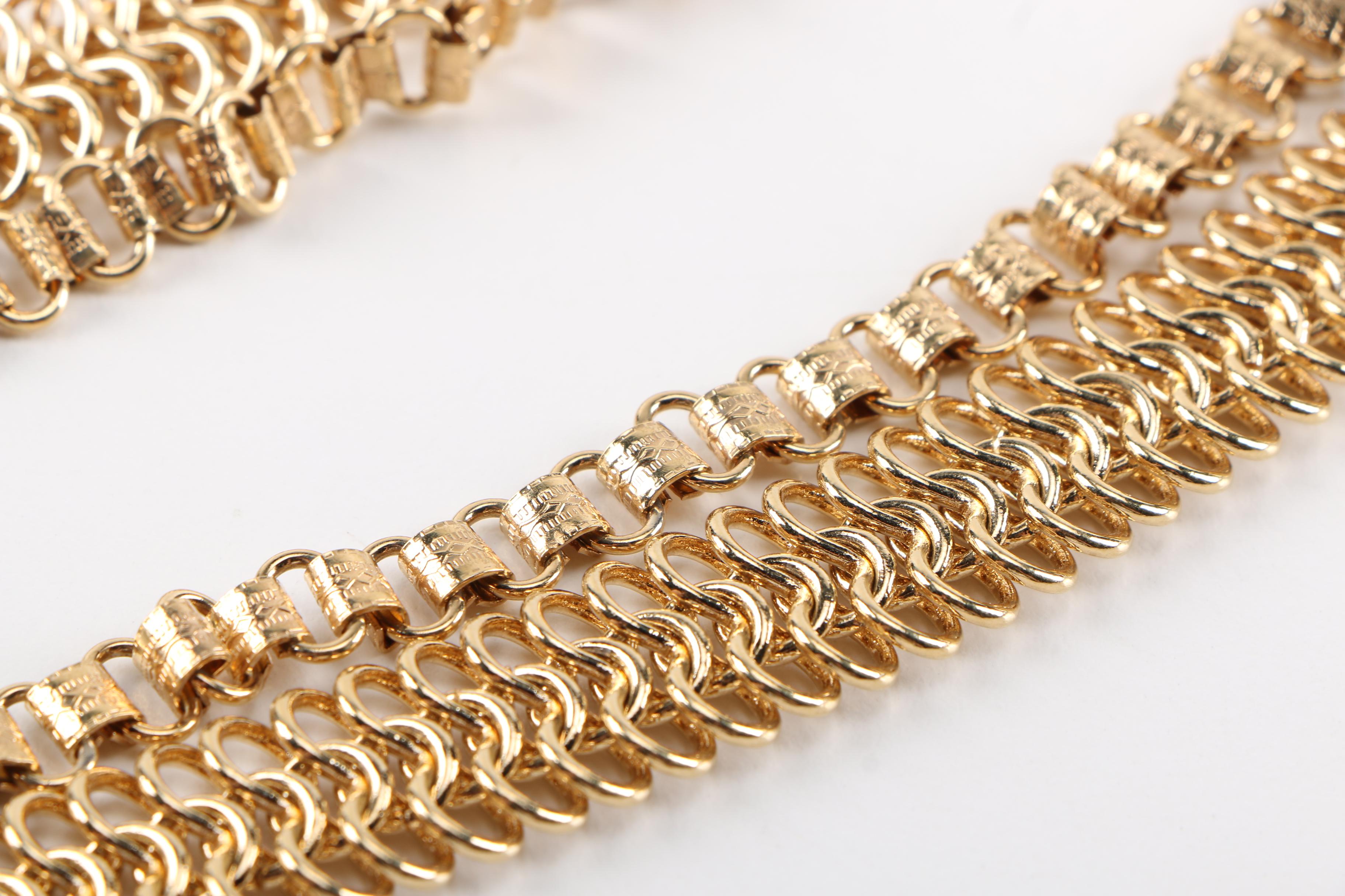 Gold Filled Necklace With Dyed Howlite