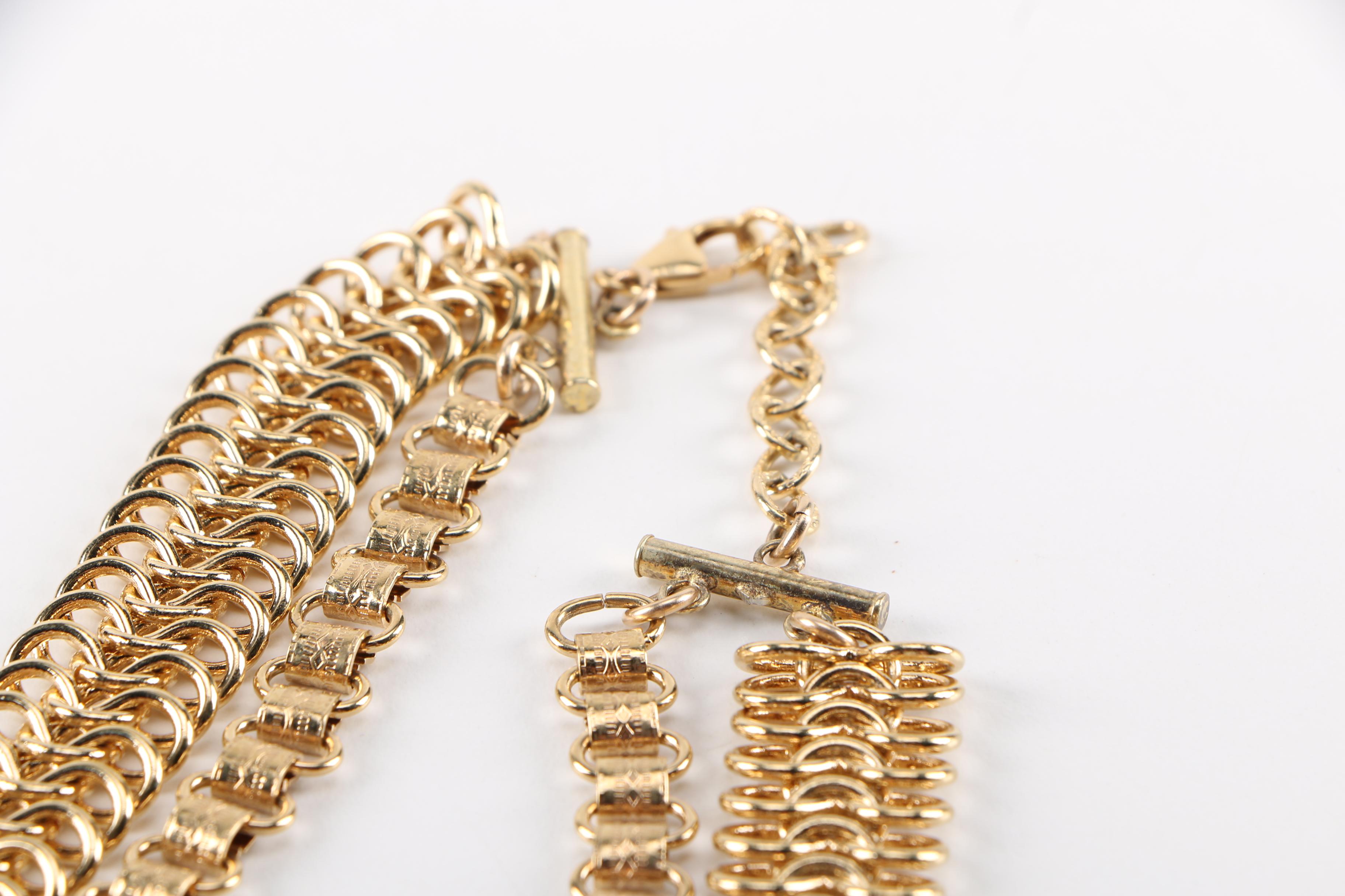 Gold Filled Necklace With Dyed Howlite