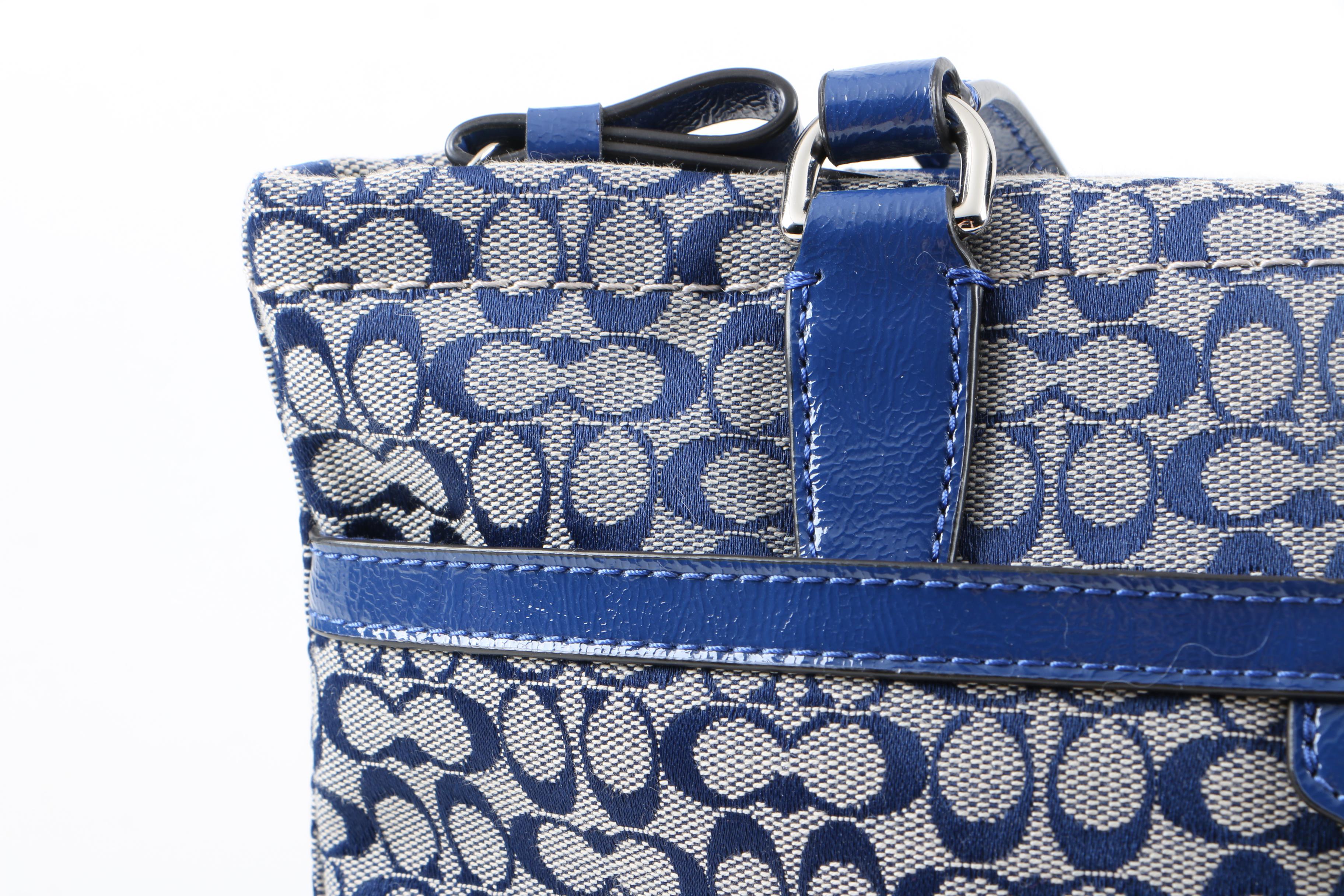 Coach Signature Stripe Tote Bag