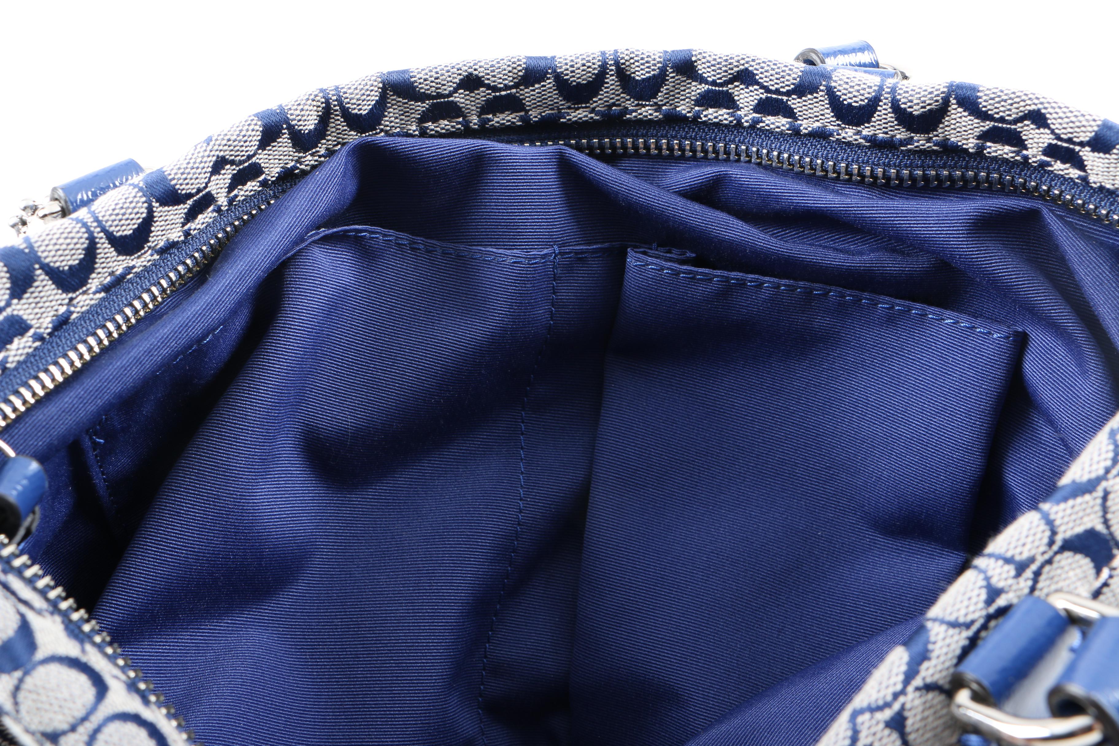 Coach Signature Stripe Tote Bag