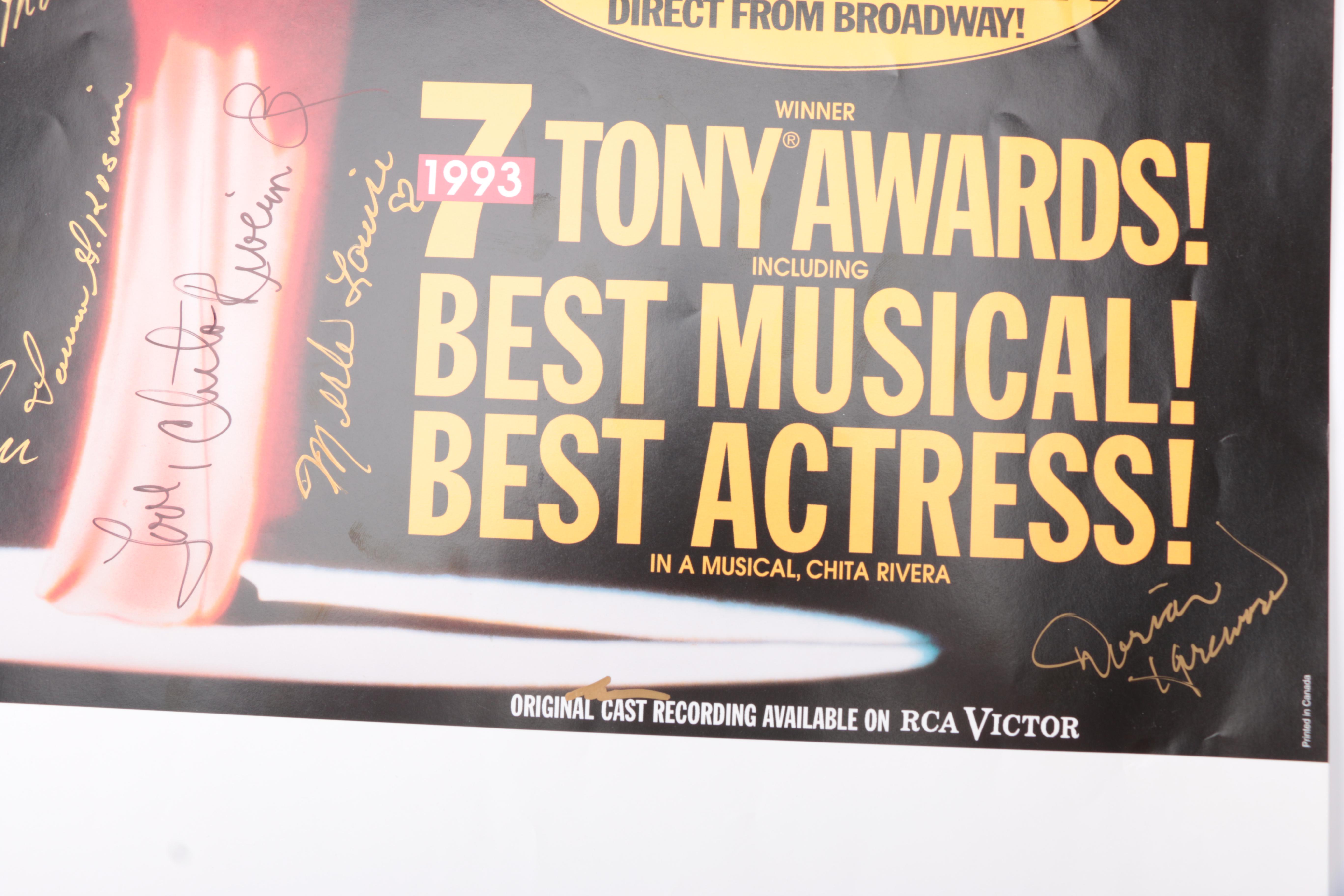 Autographed 'Kiss of The Spider Woman" Poster