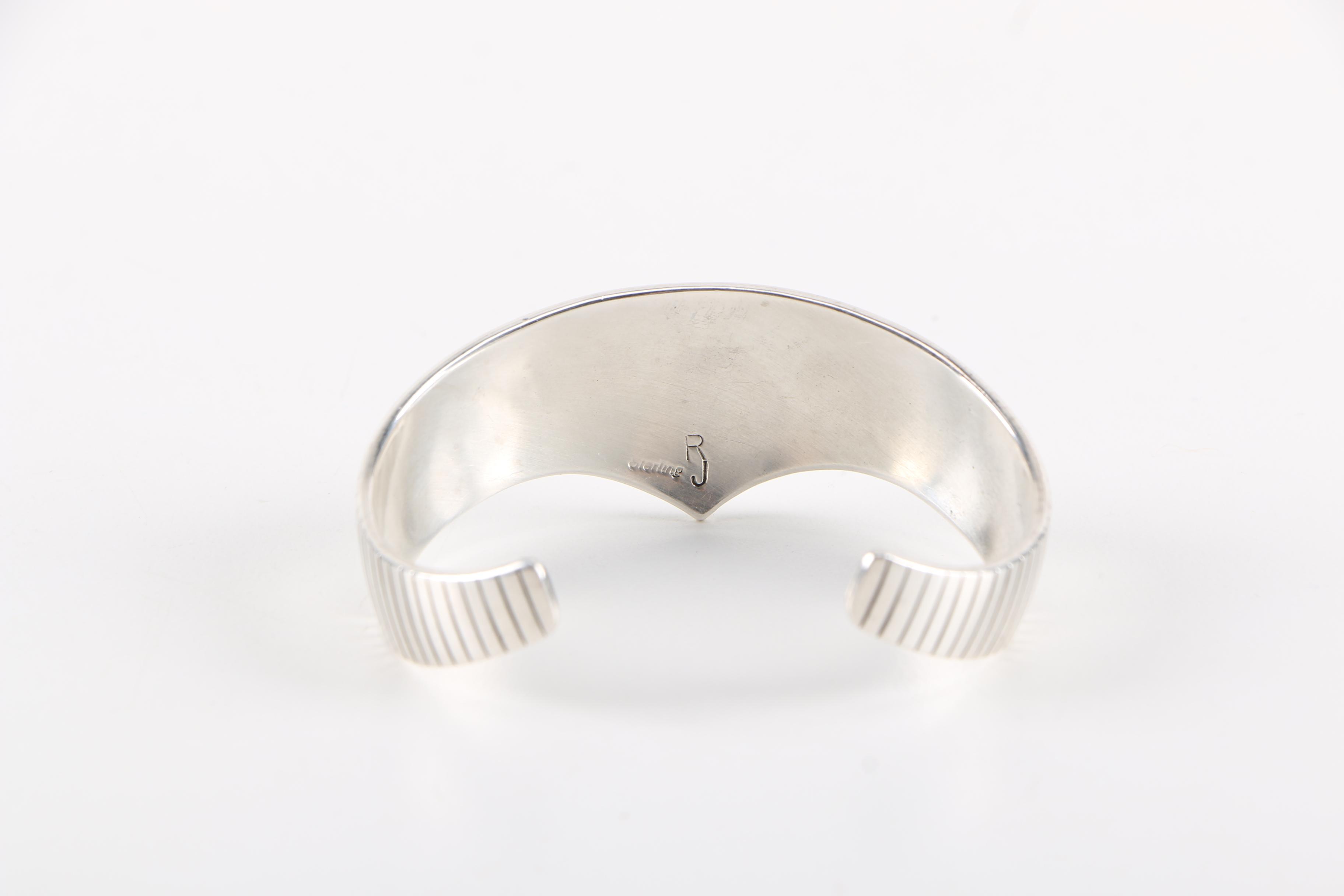 Hopi Style Sterling Silver Cuff Bracelet