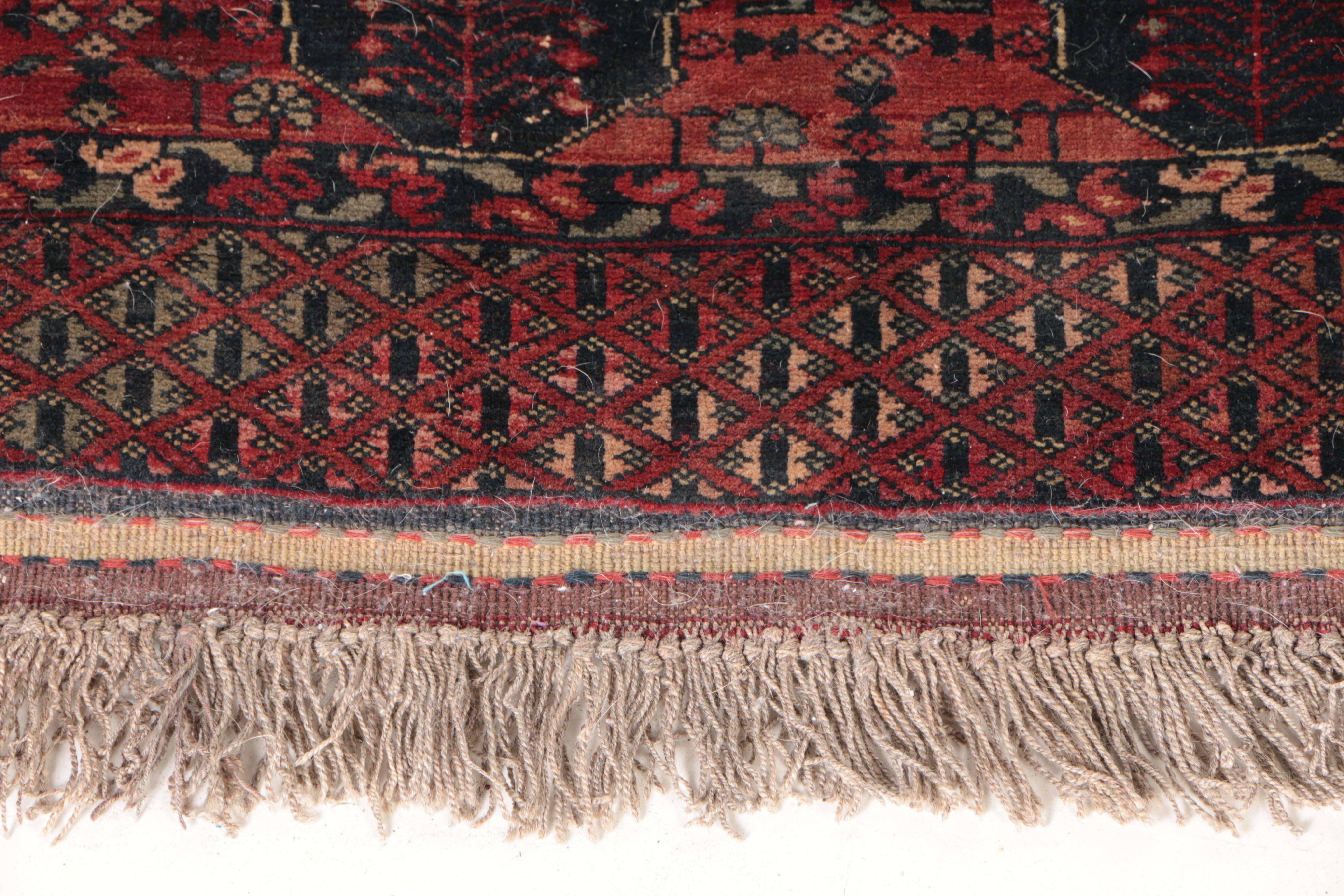 Hand-Knotted Ersari Tribal Area Rug