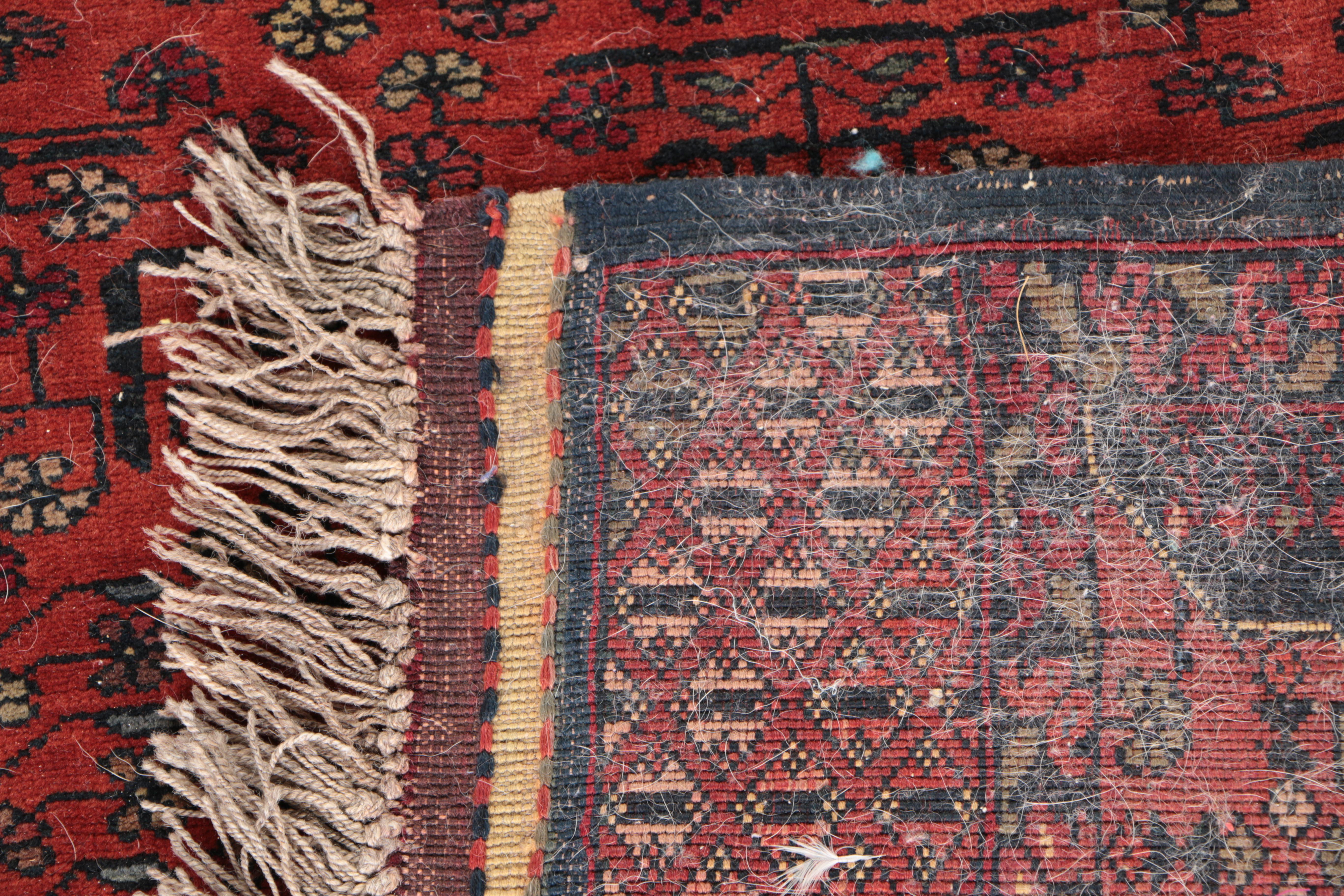 Hand-Knotted Ersari Tribal Area Rug